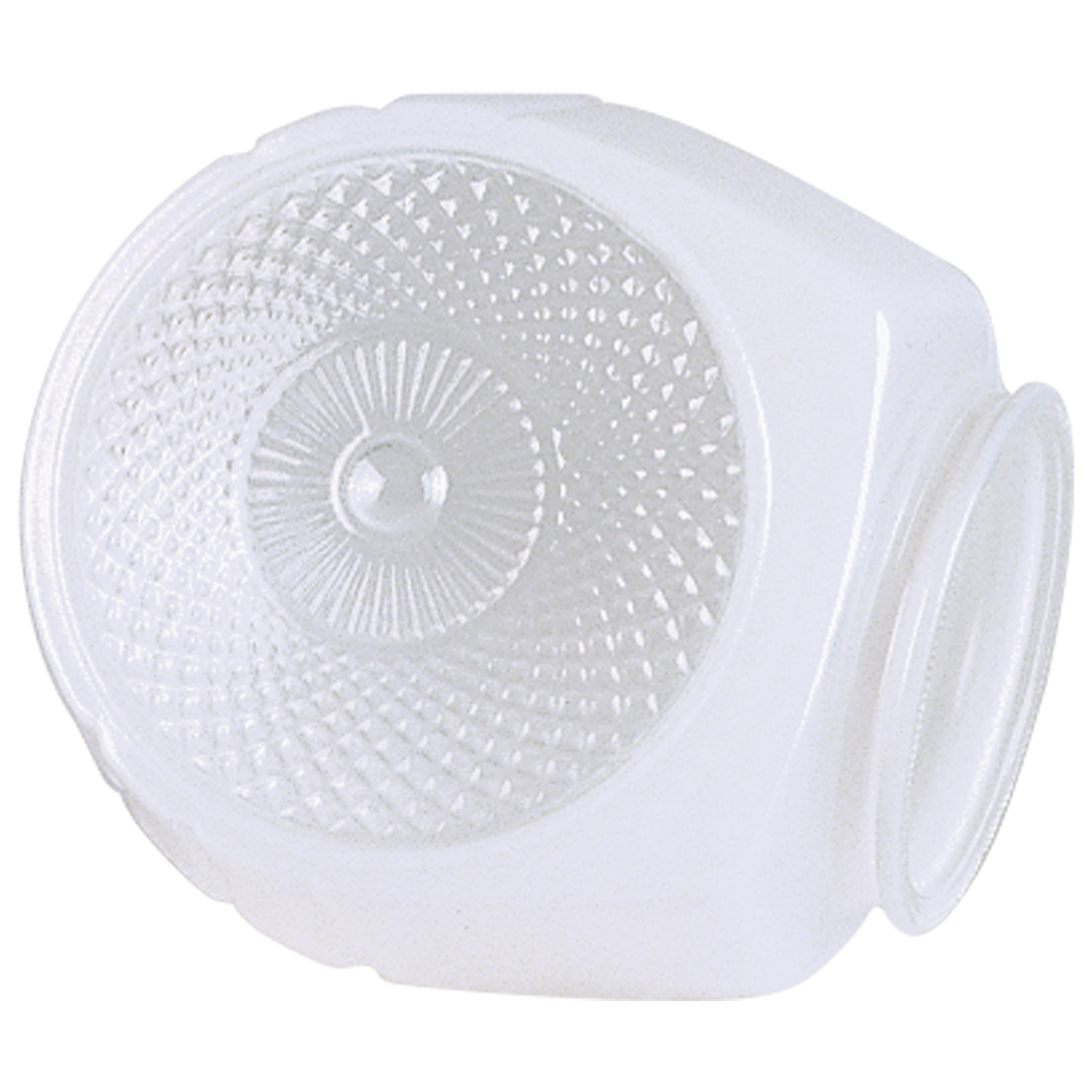 WHT/CLR BATH SHADE 3 1/4 FITTE - 50-111