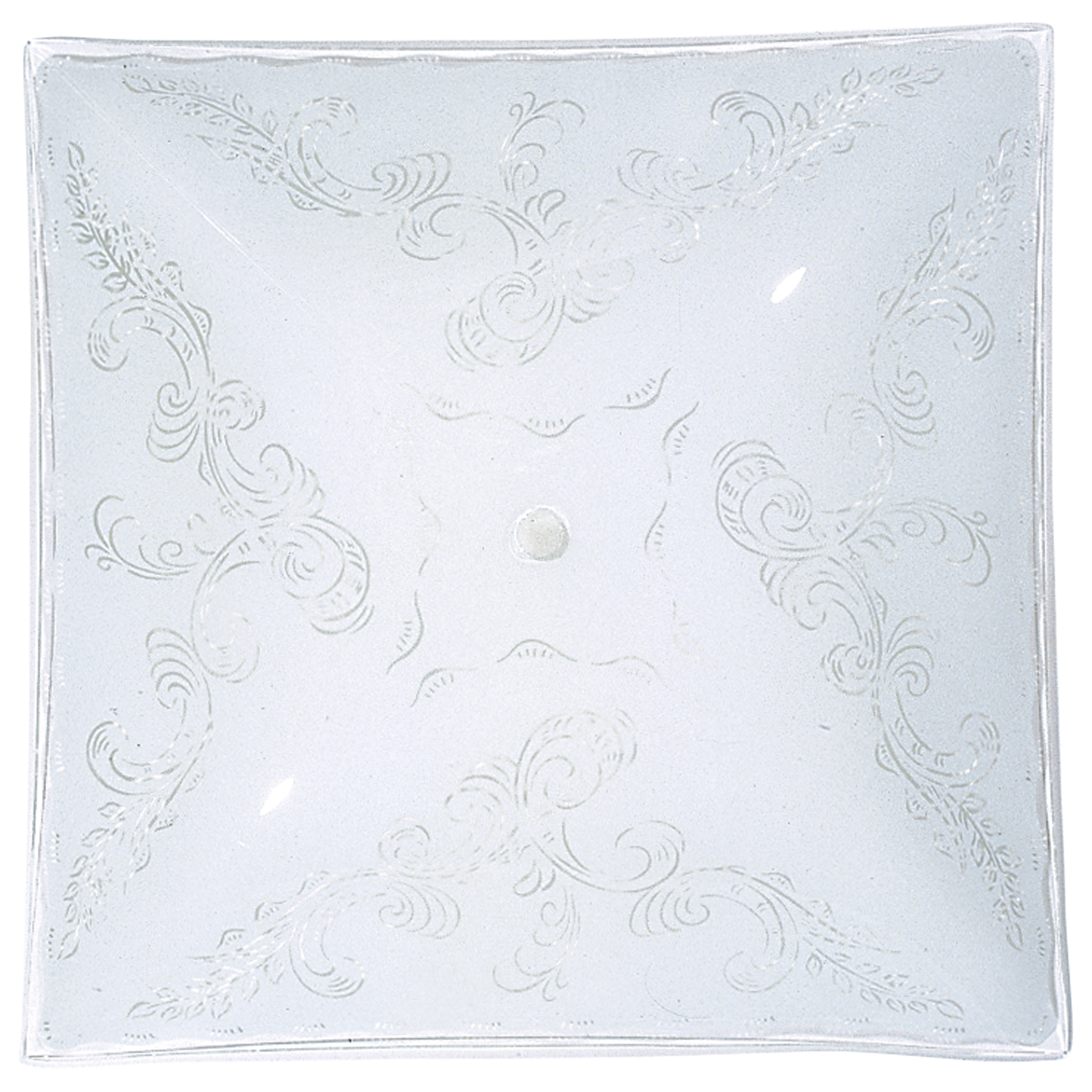 14" WHT FANCY SQ - 50-191