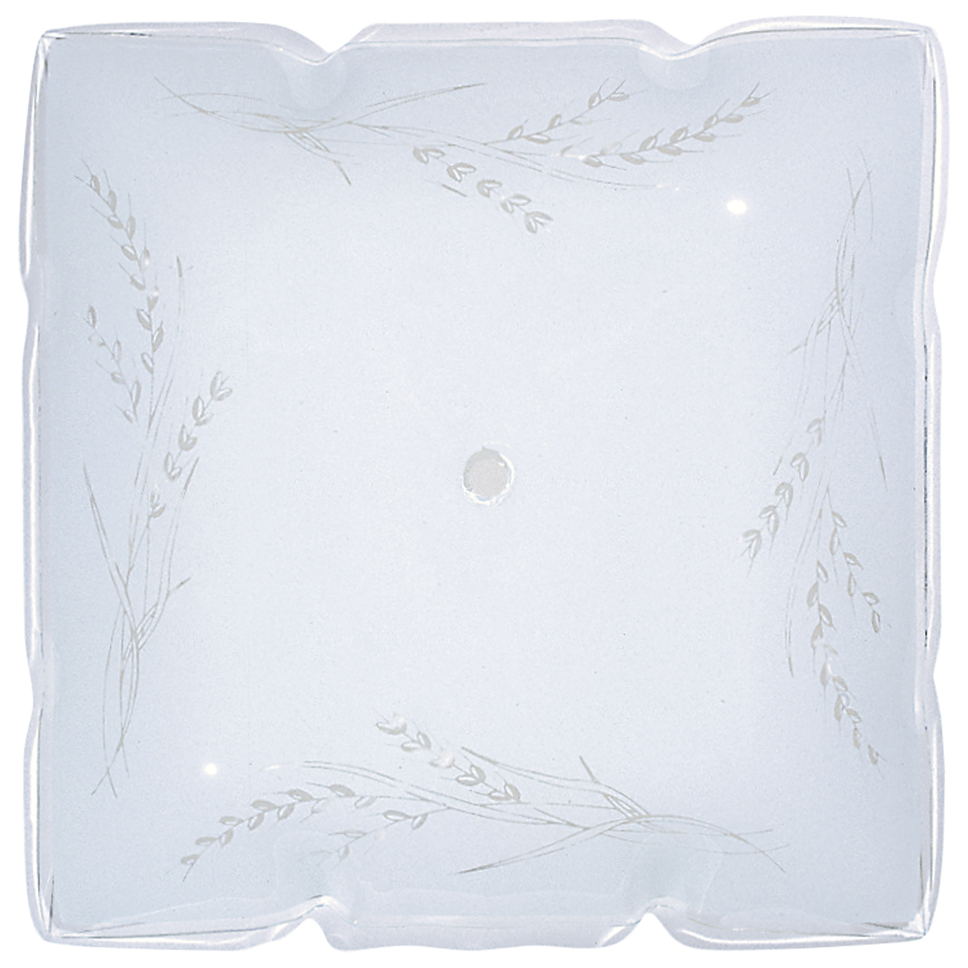 12" RUFFLED SQ CLEAR WHEAT - 50-503