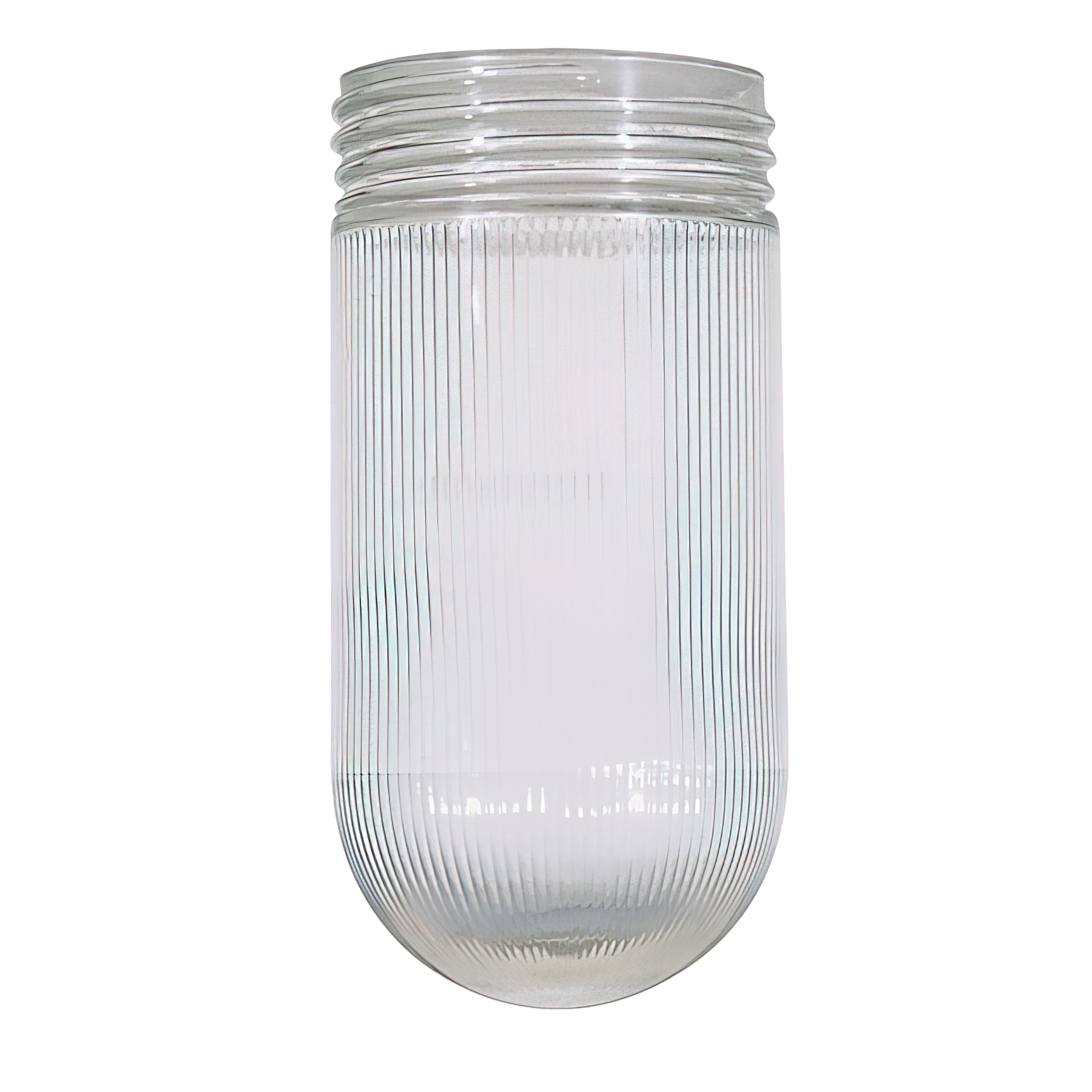 CLEAR RIBBED GLASS JELLY JAR - 50-547