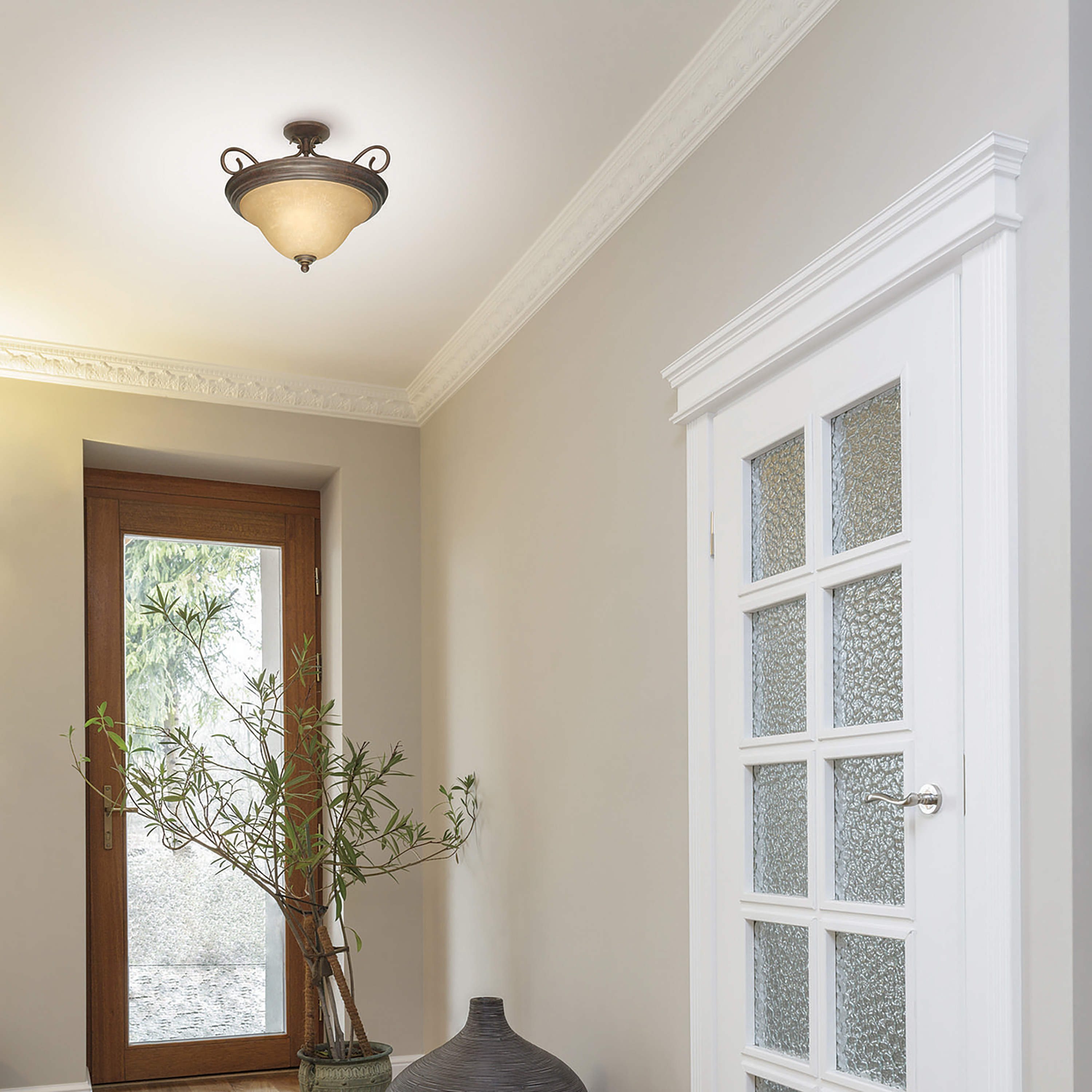 CASTILLO 3 LT SEMI FLUSH - 60-1027