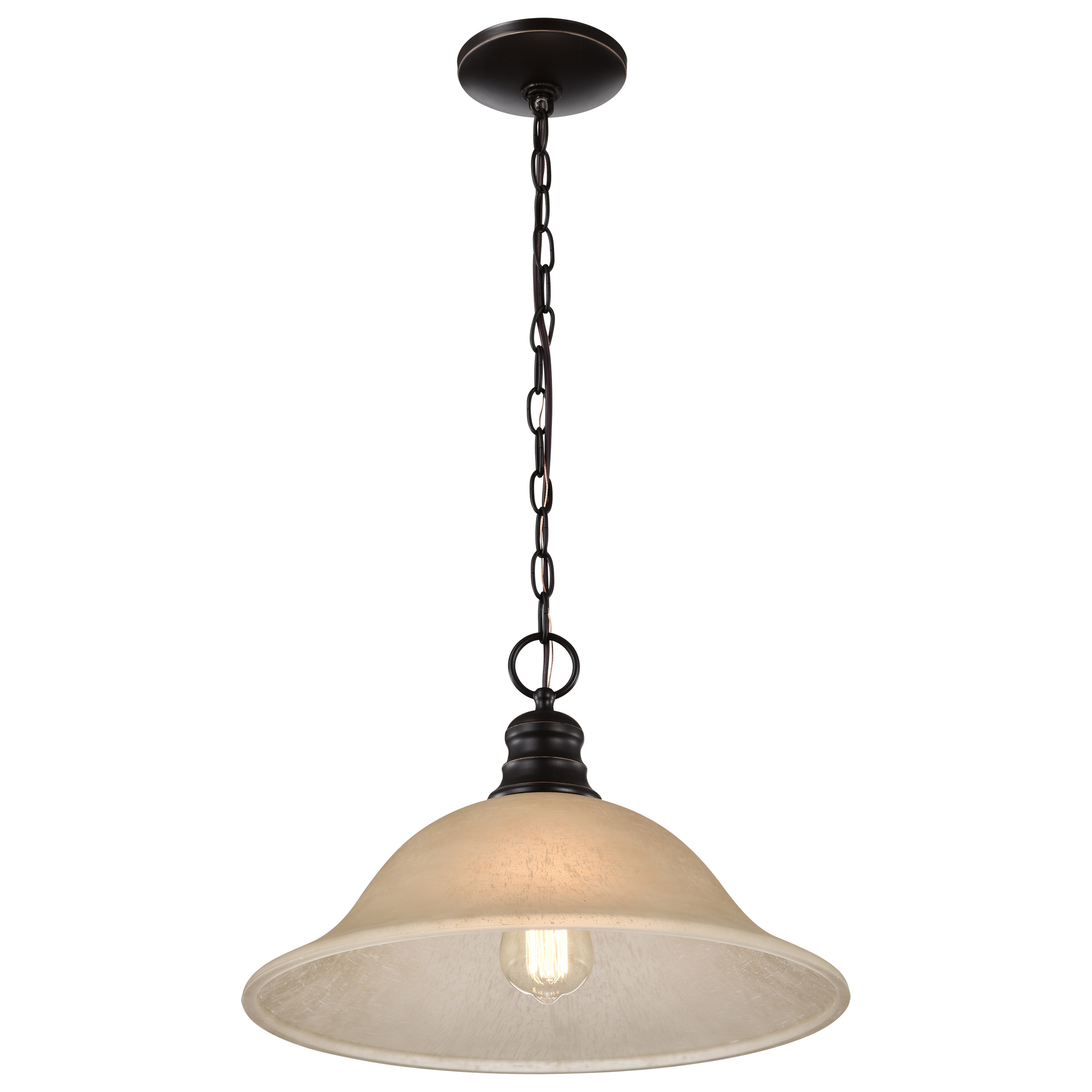 1 LT 16" HANGING DOME PENDANT - 60-1276
