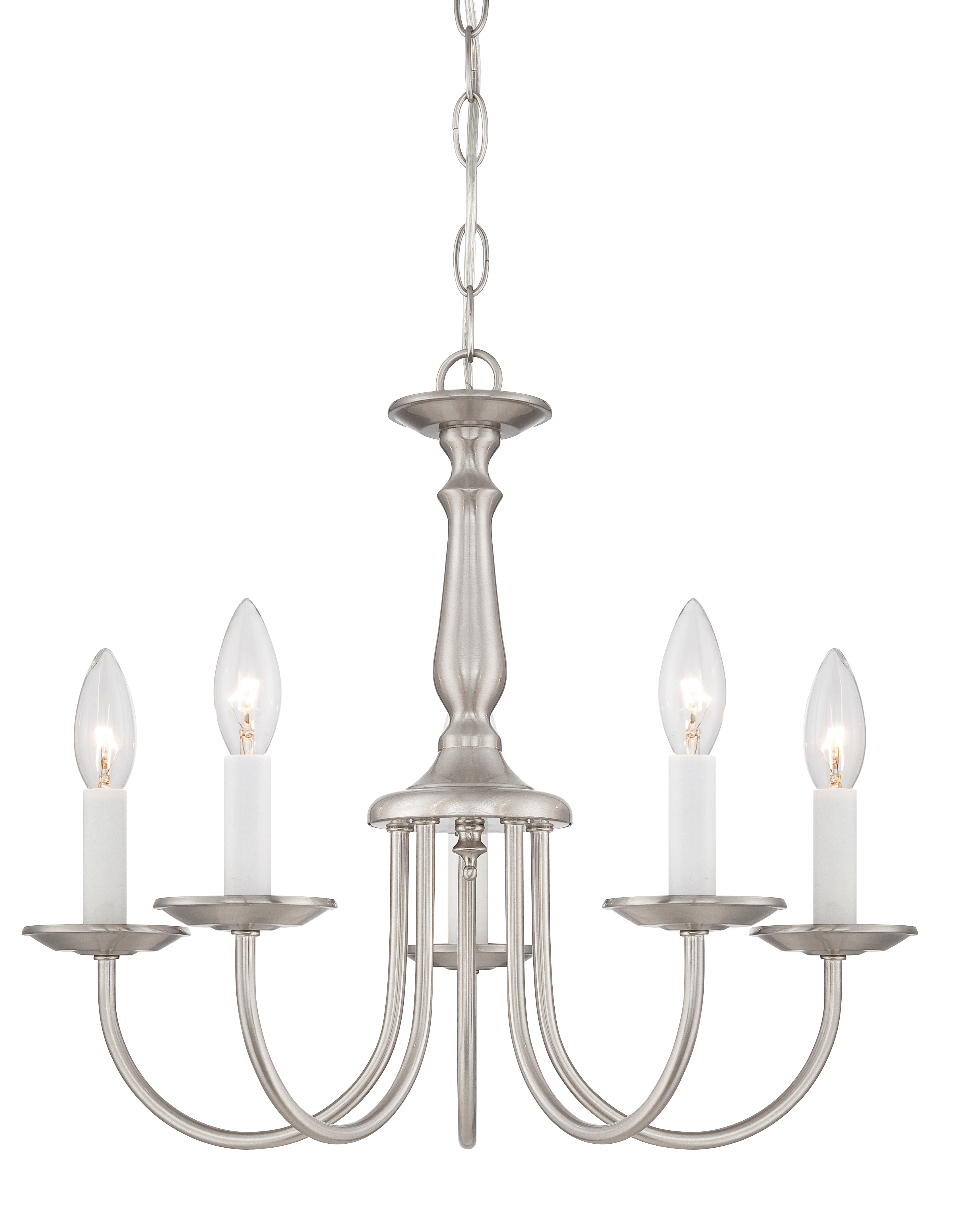 5LT CHANDELIER BRUSHED NICKEL - 60-1298