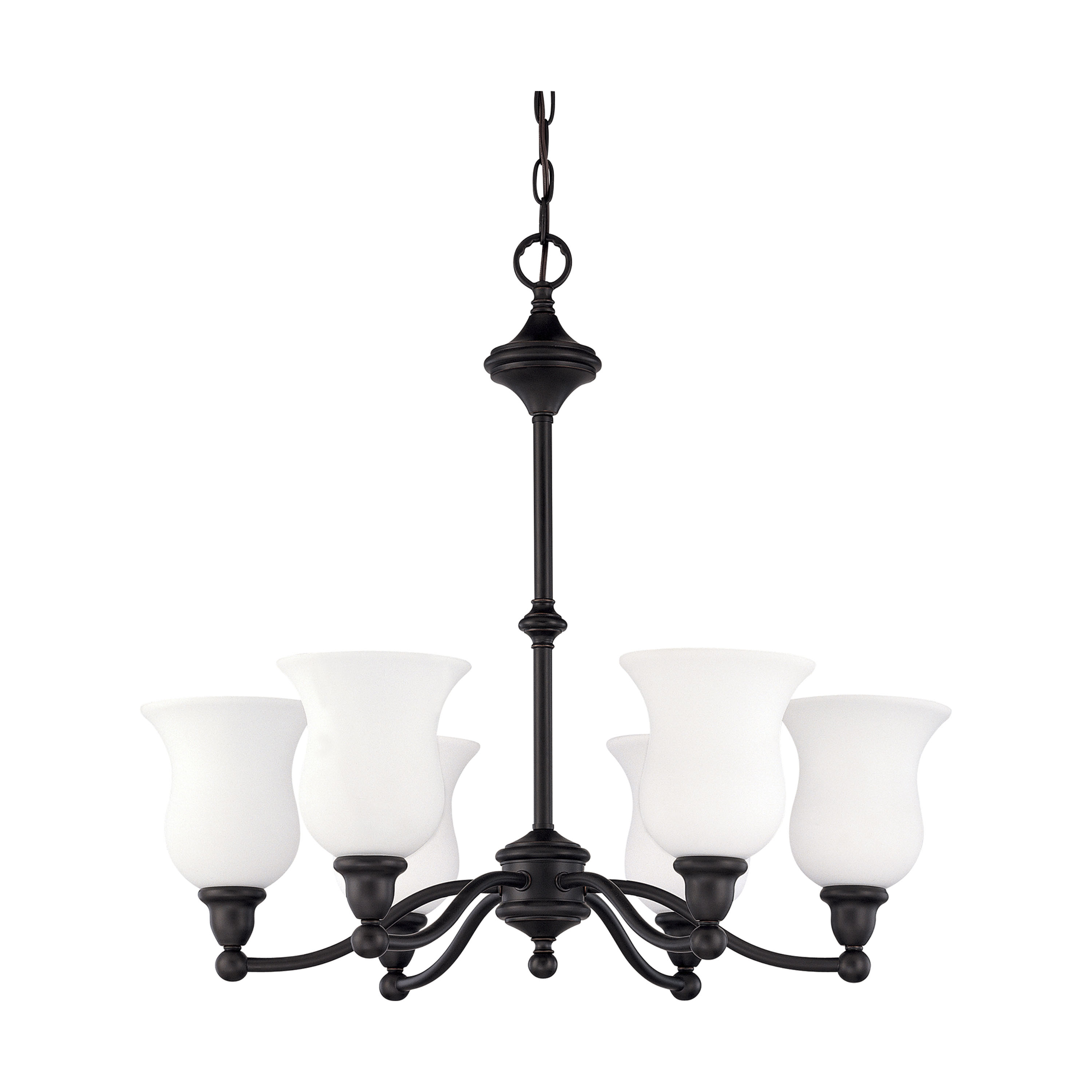 GLENWOOD ES 6 LT CHANDELIER - 60-2427