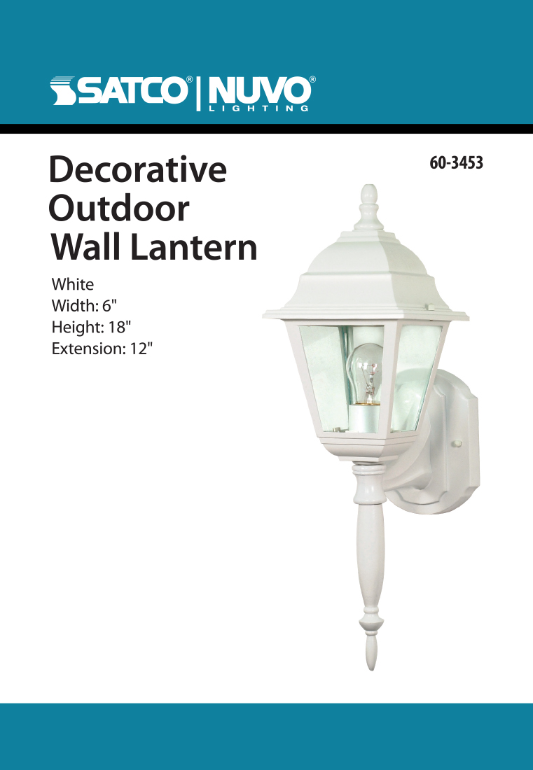 BRITON 1 LT 18 WALL LANTERN - 60-3453