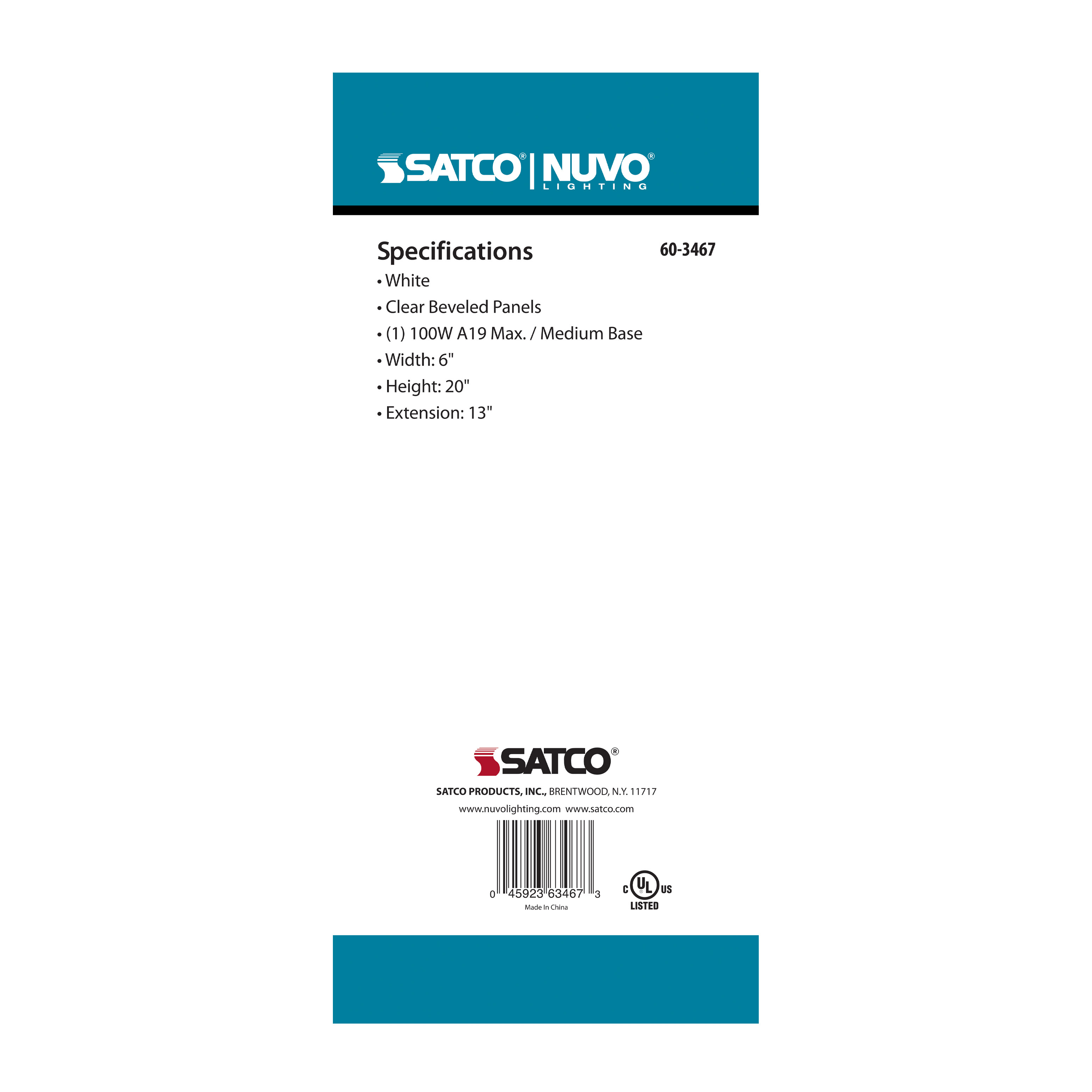 CENTRAL PARK 1 LT OUTDOOR - 60-3467