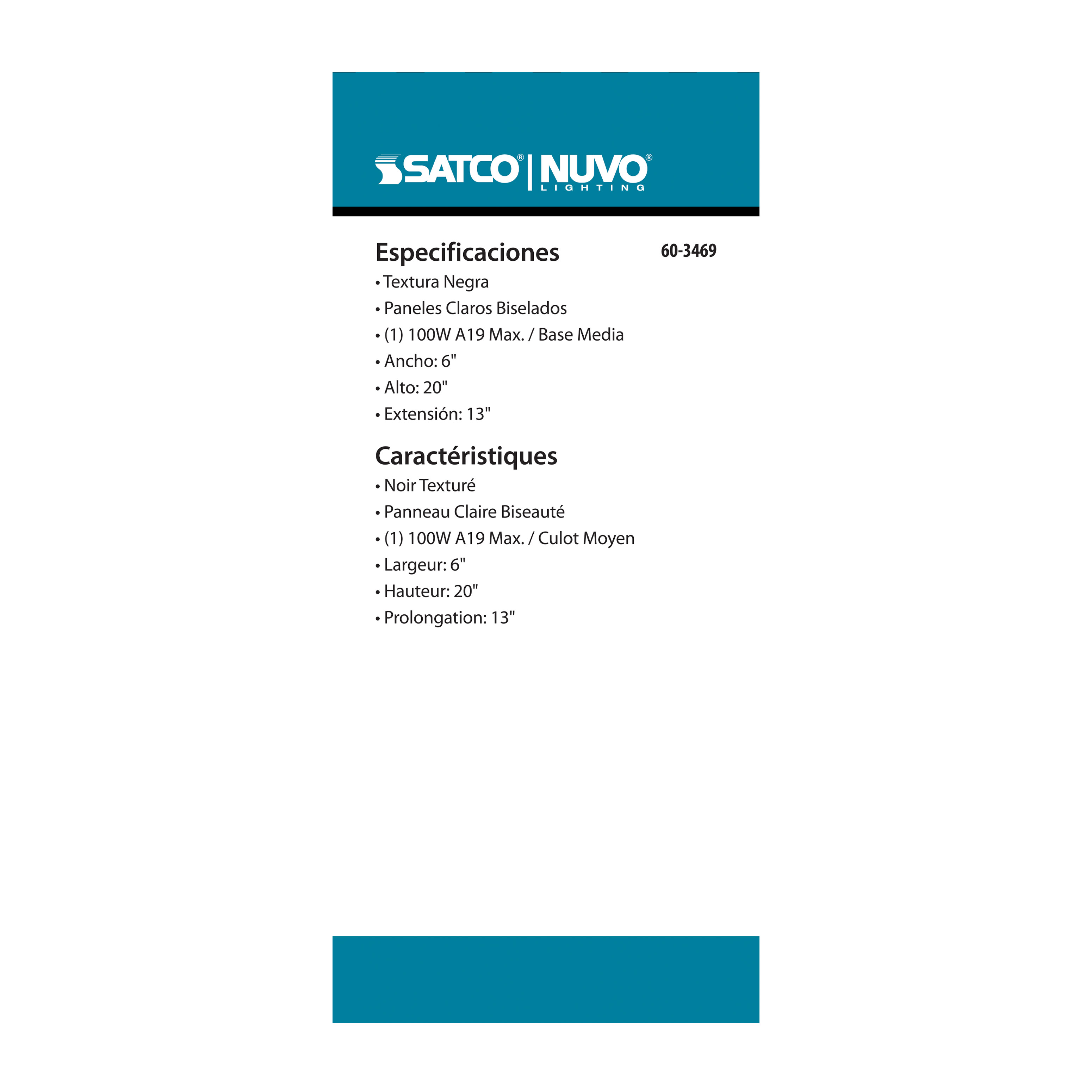 CENTRAL PARK 1 LT OUTDOOR - 60-3469
