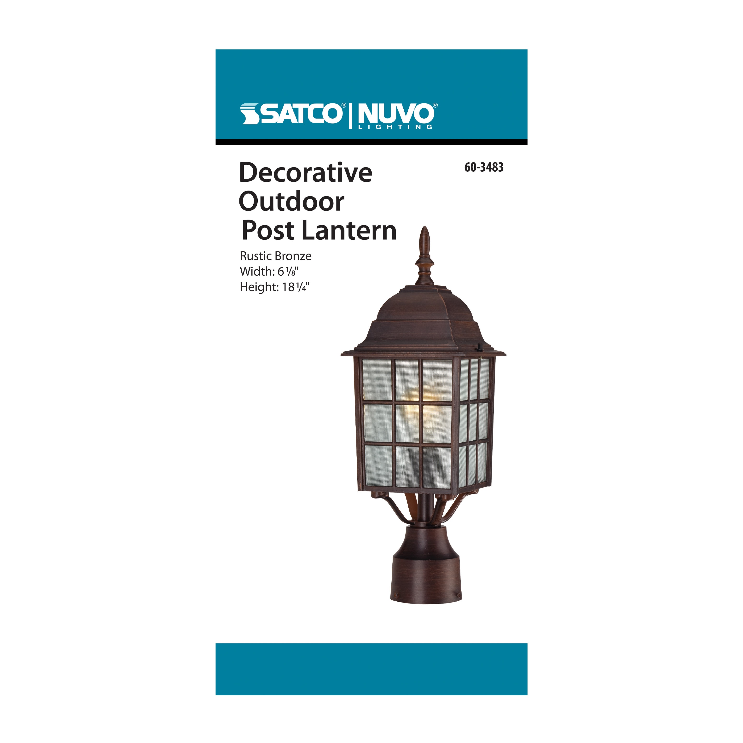 ADAMS 1 LGT 17 OUTDOOR POST - 60-3483