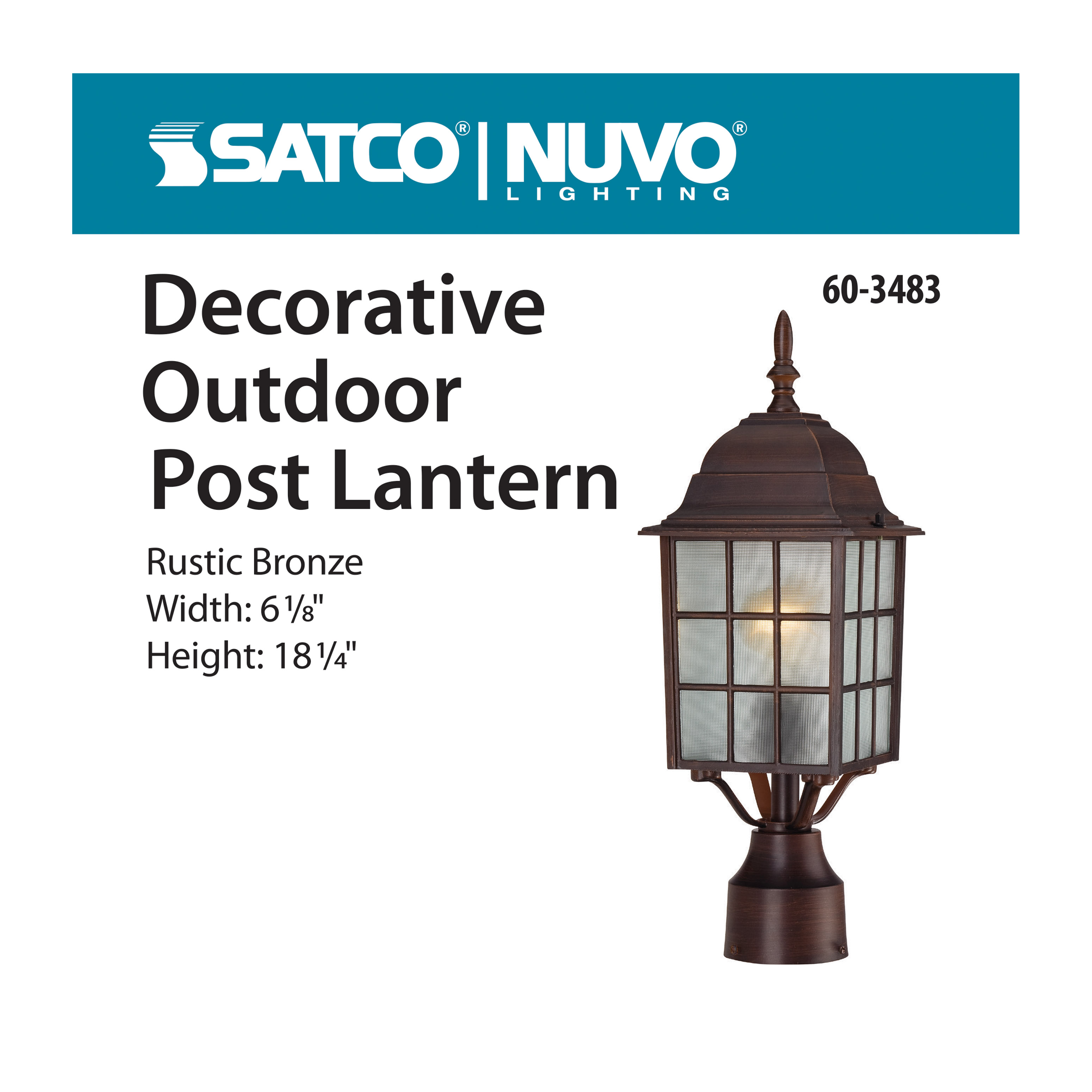 ADAMS 1 LGT 17 OUTDOOR POST - 60-3483