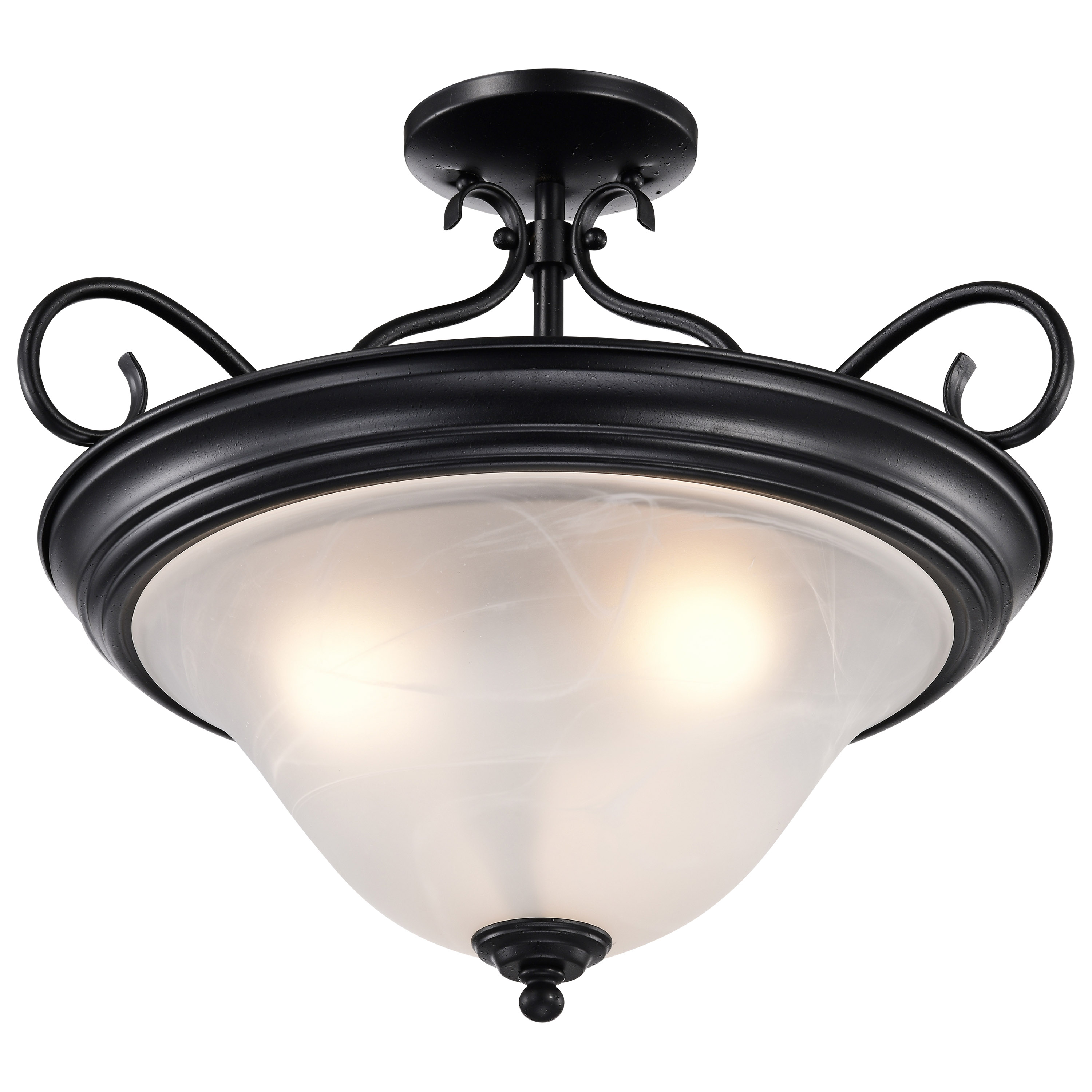 CASTILLO 3 LT SEMI FLUSH - 60-384