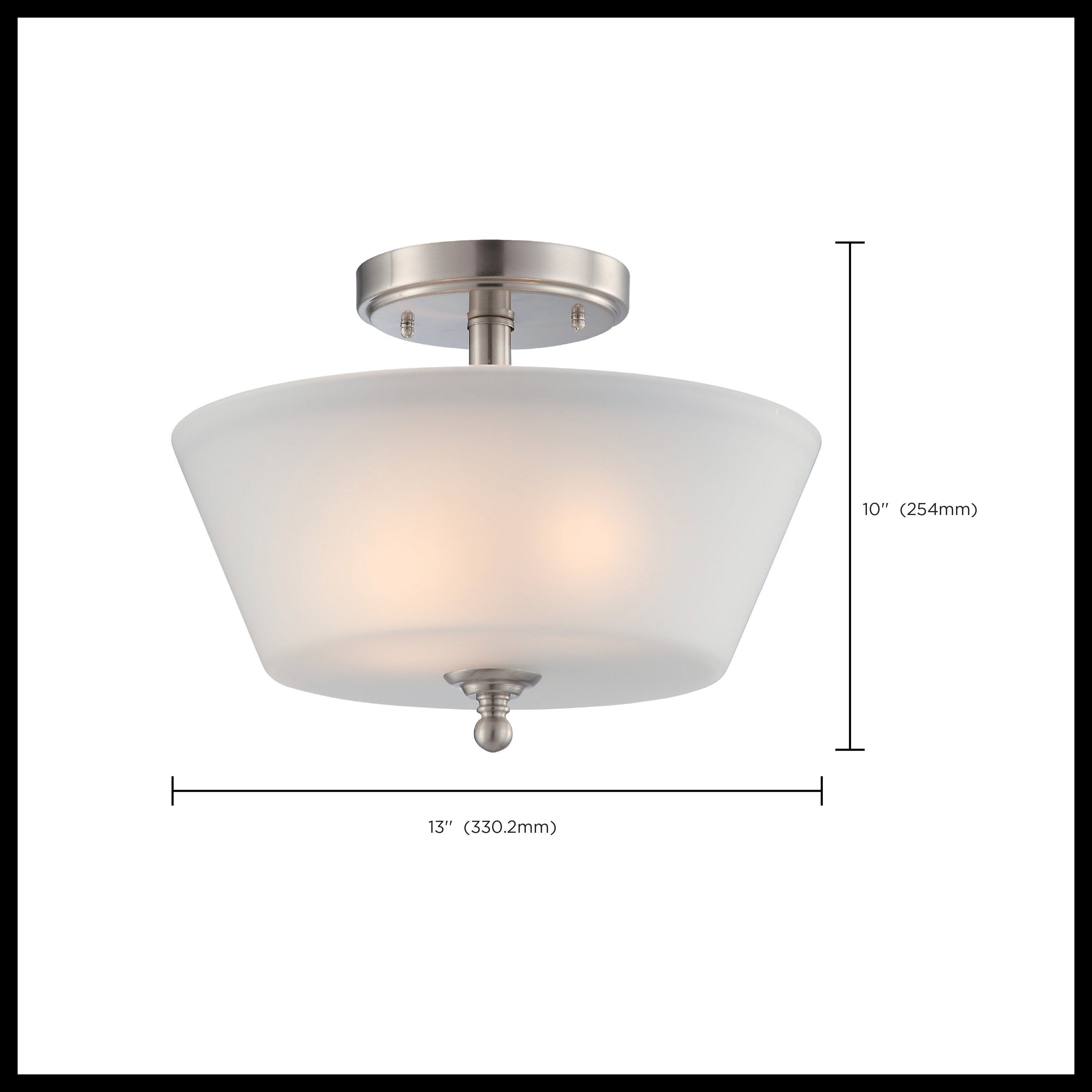 SURREY 3 LIGHT SEMI-FLUSH - 60-4151