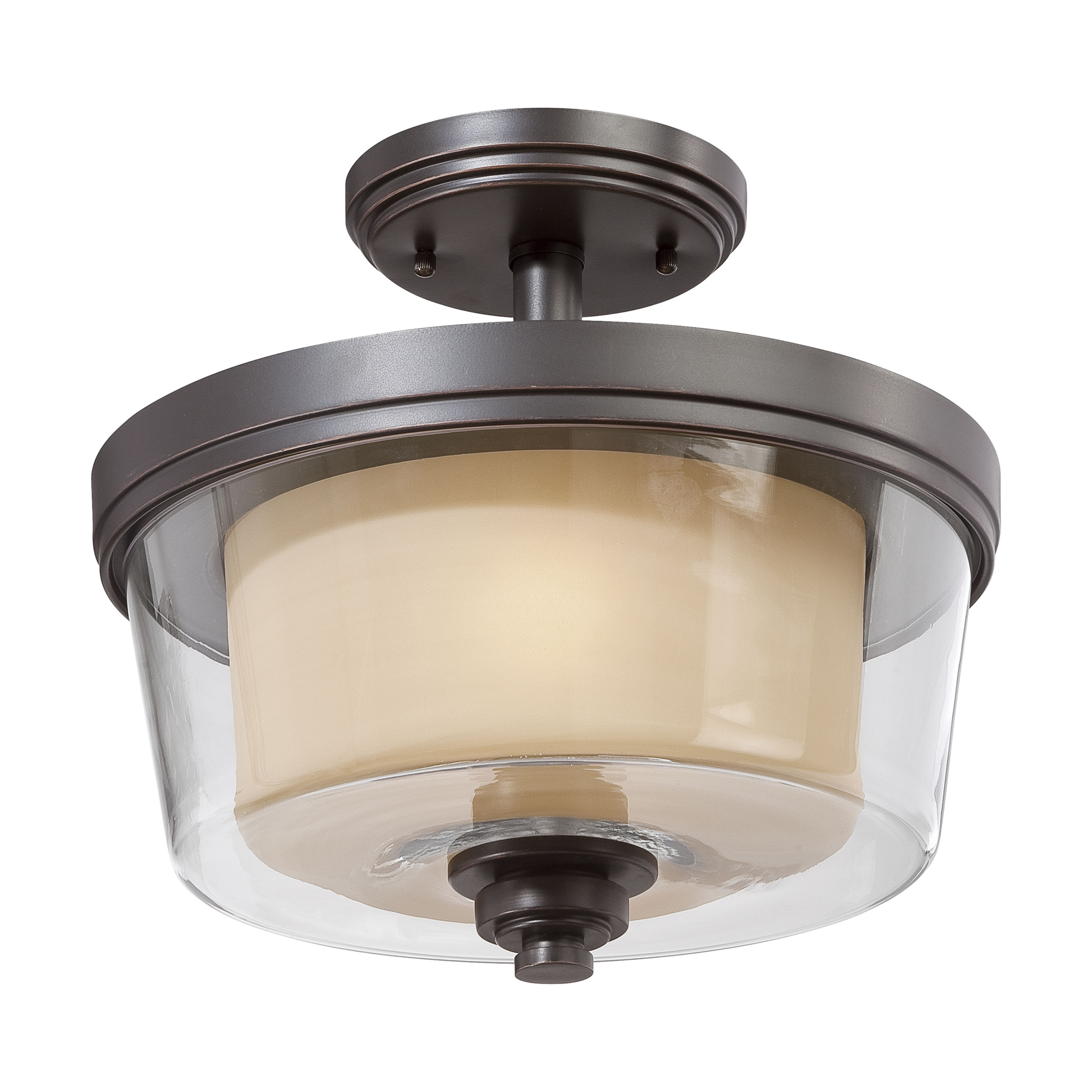 DECKER 2 LIGHT SEMI-FLUSH - 60-4553