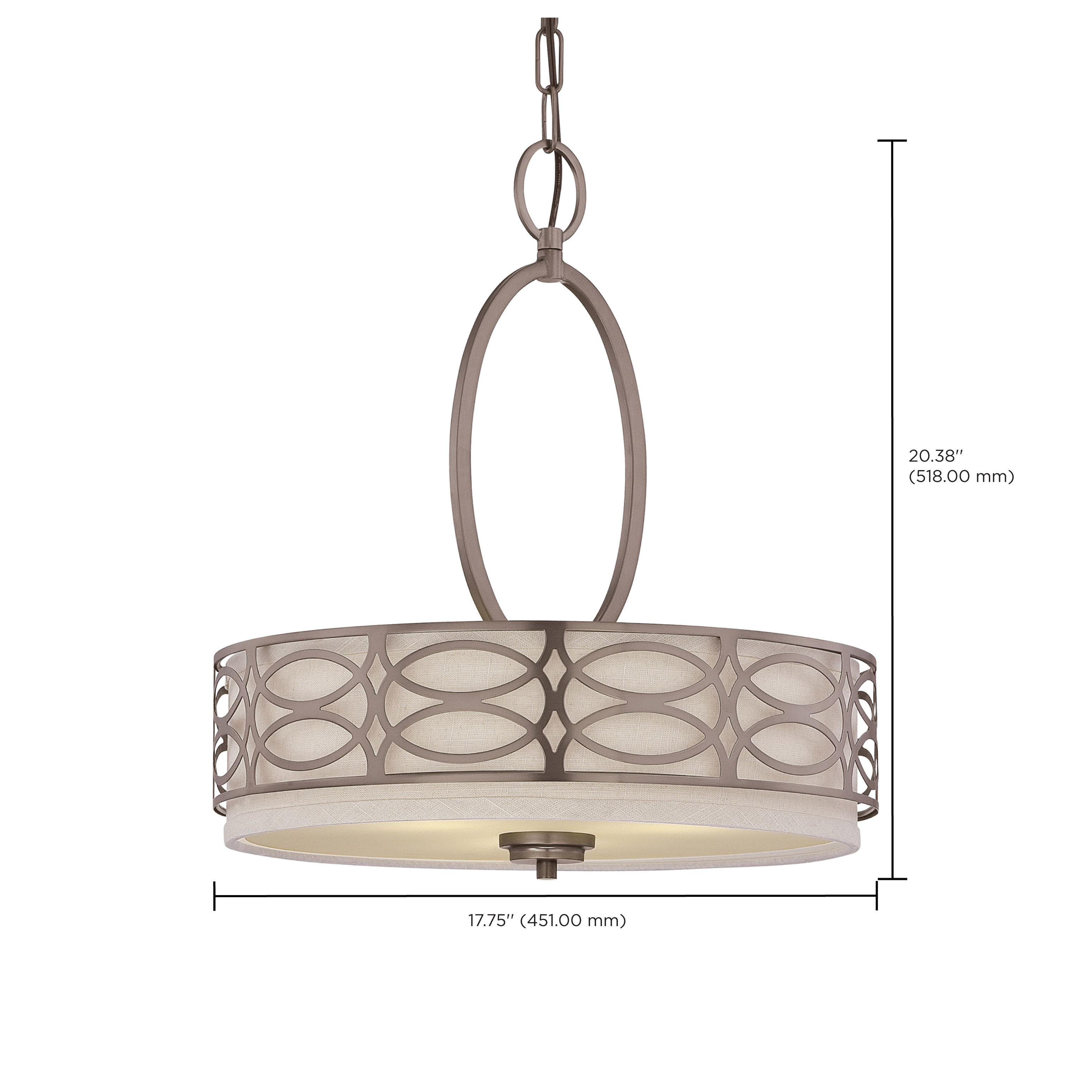 HARLOW 3 LIGHT PENDANT - 60-4720