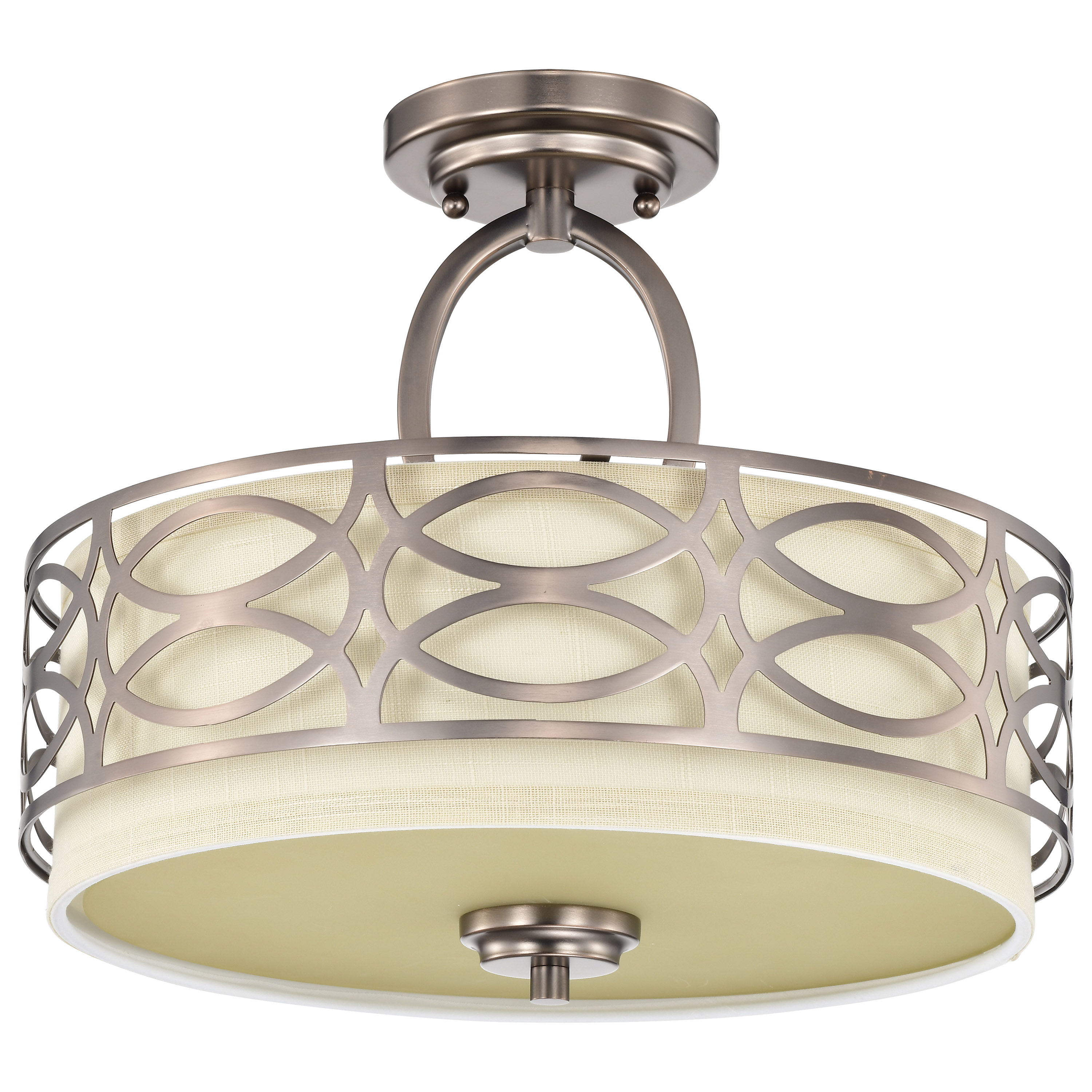 HARLOW 3 LIGHT SEMI-FLUSH - 60-4729