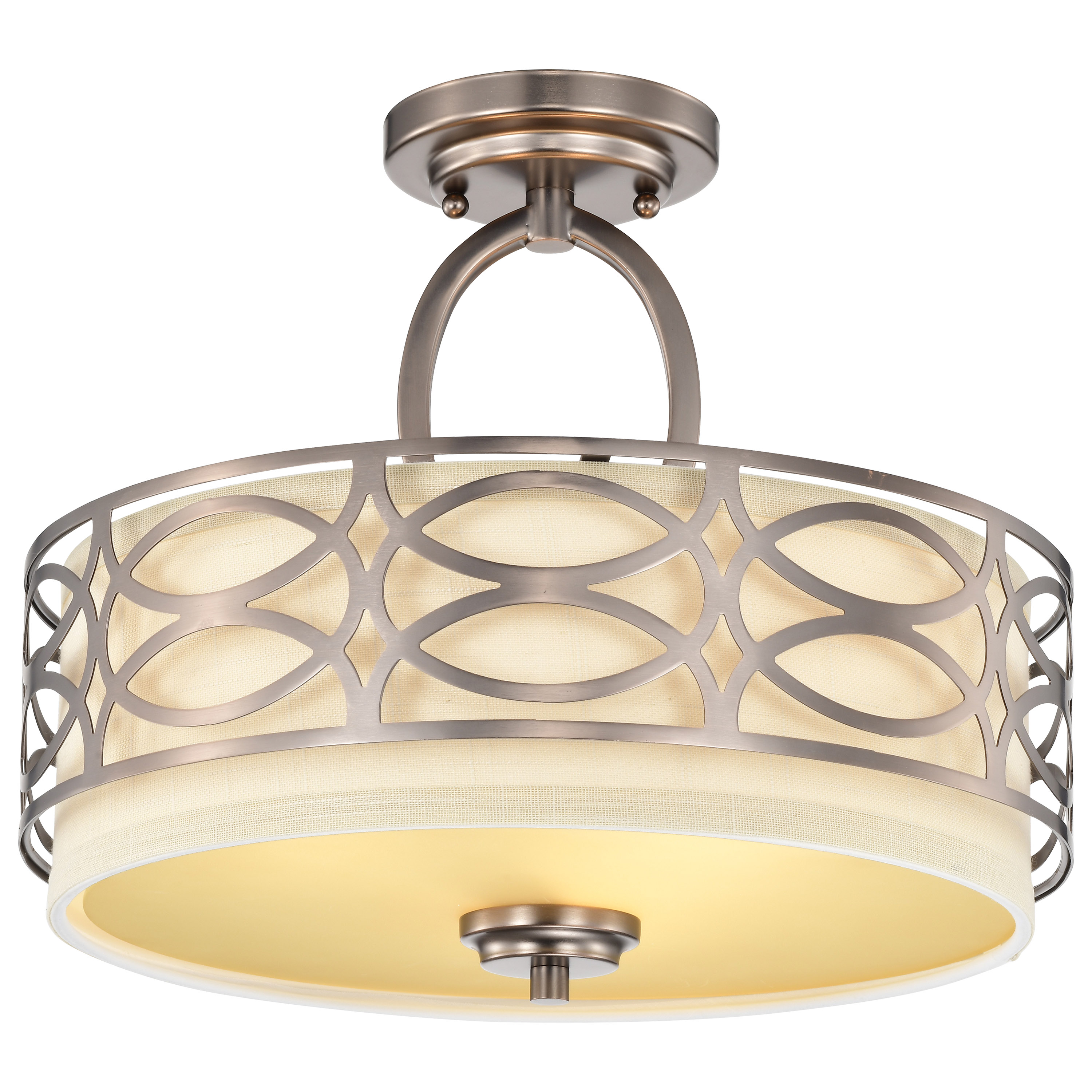 HARLOW 3 LIGHT SEMI-FLUSH - 60-4729