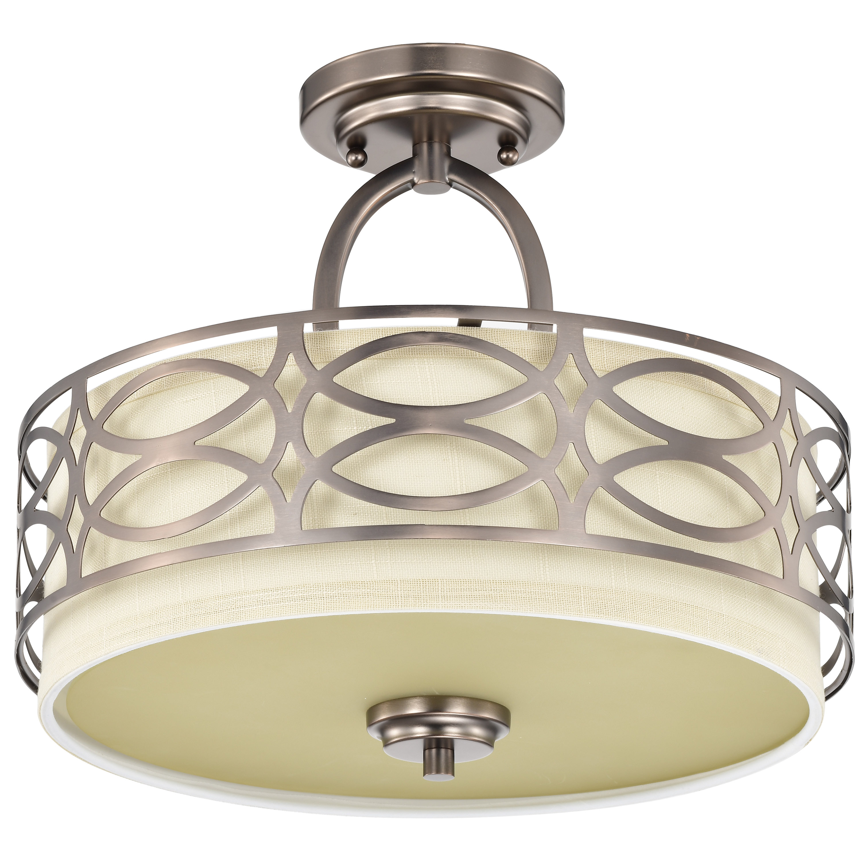 HARLOW 3 LIGHT SEMI-FLUSH - 60-4729