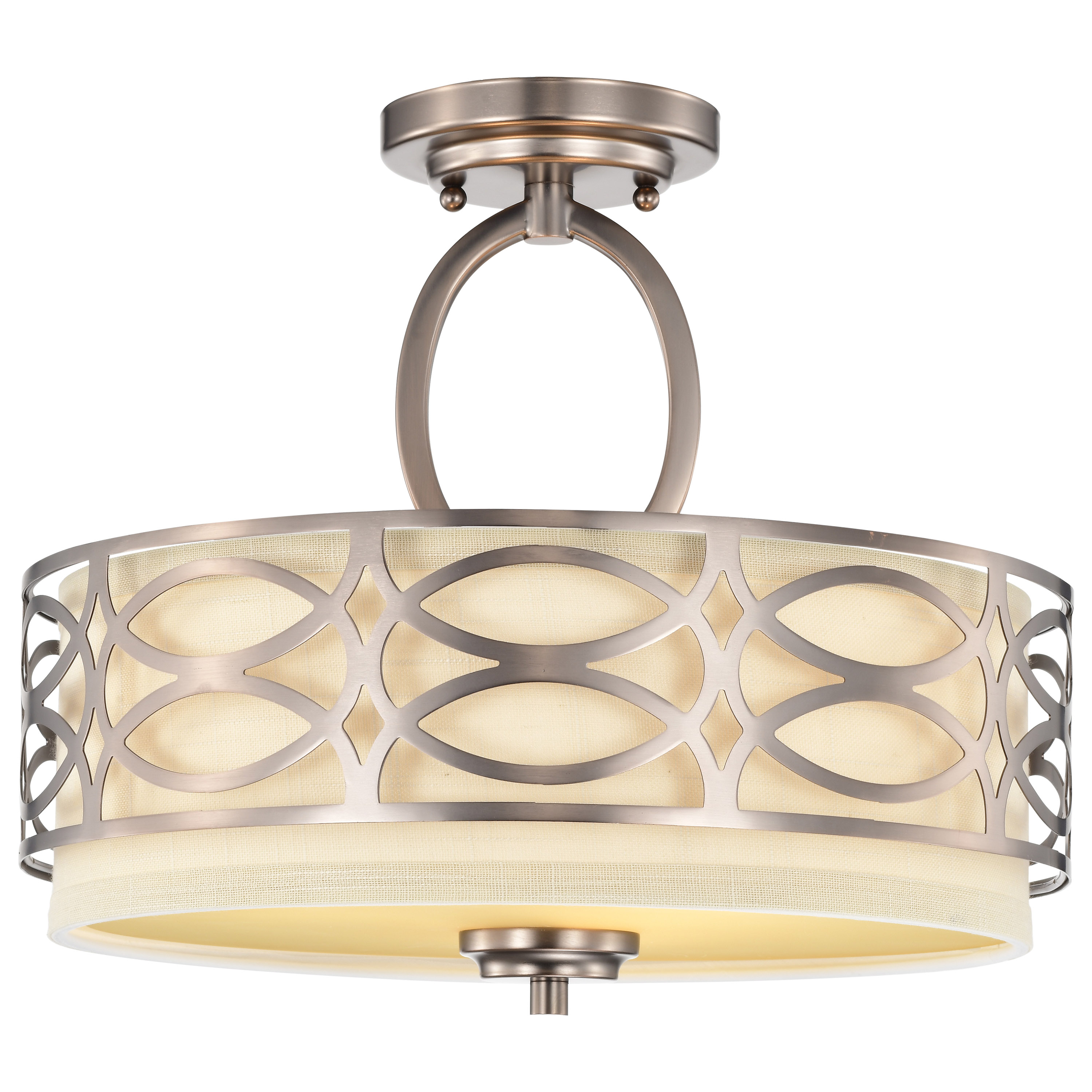 HARLOW 3 LIGHT SEMI-FLUSH - 60-4729