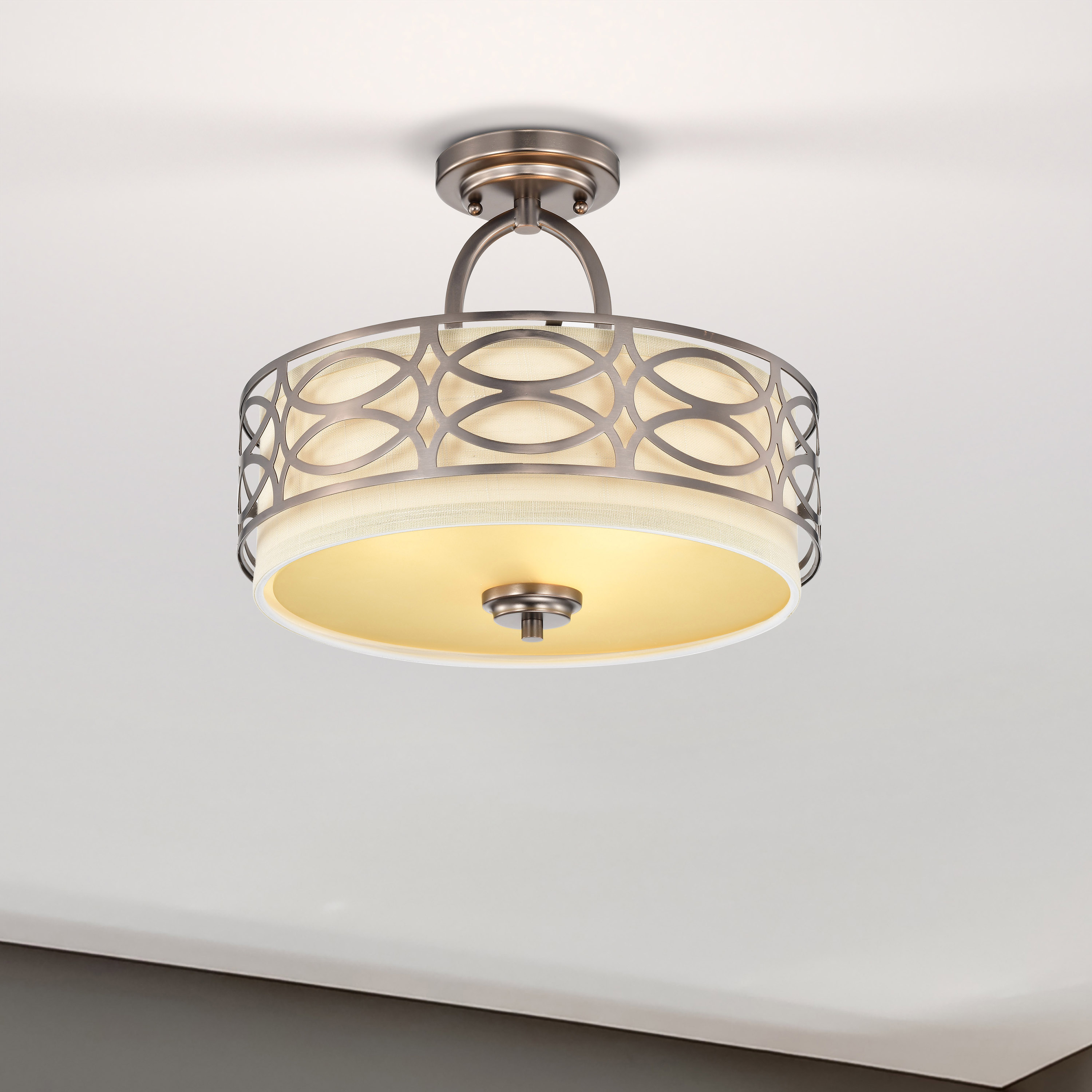 HARLOW 3 LIGHT SEMI-FLUSH - 60-4729