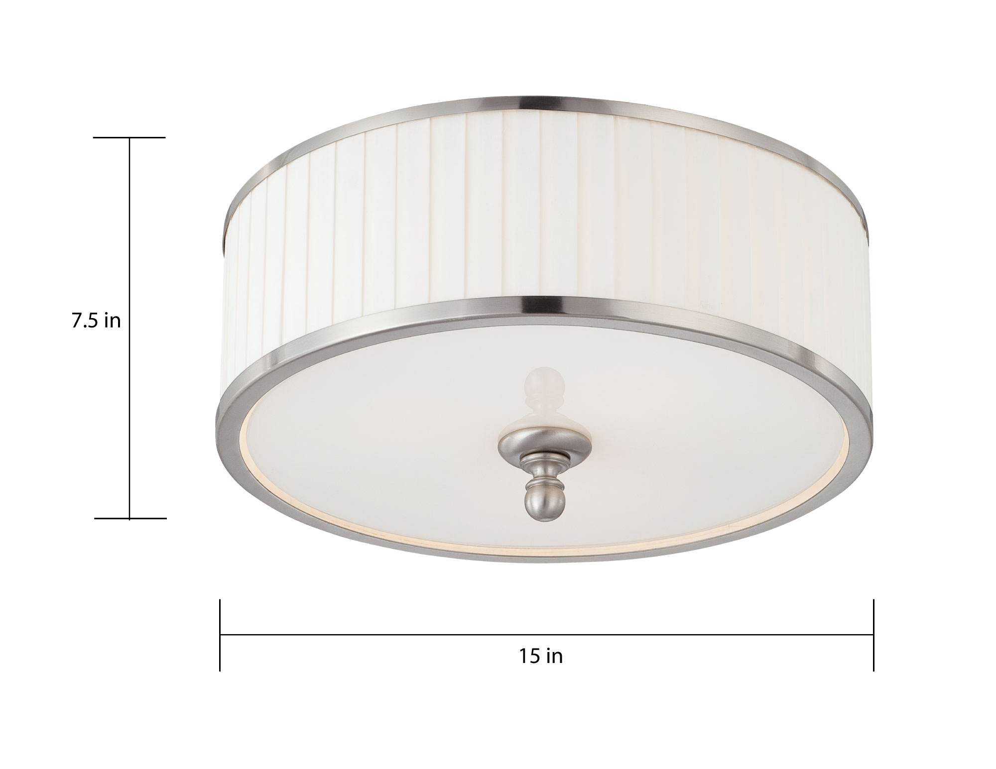 CANDICE 3 LIGHT FLUSH DOME - 60-4741