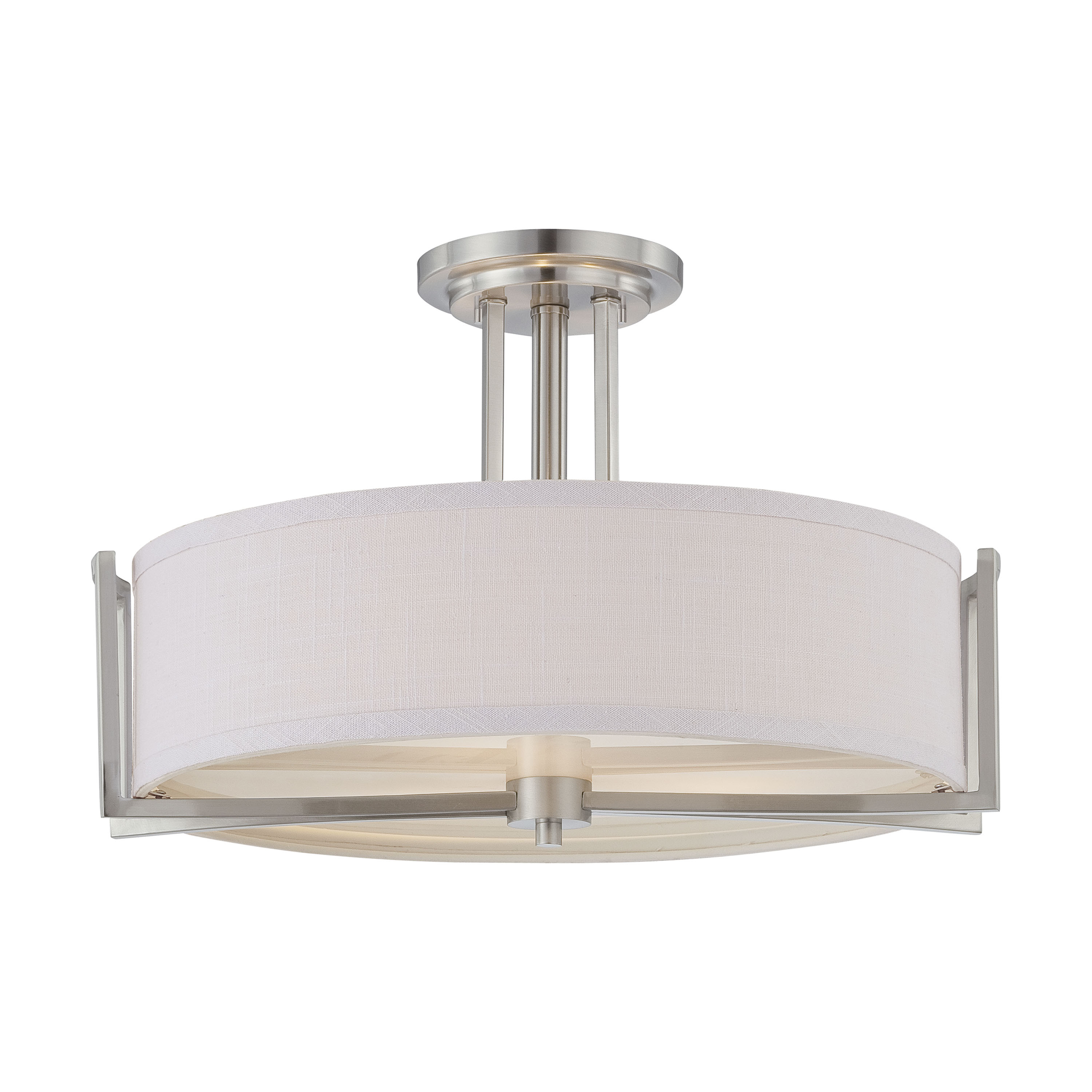 GEMINI 3 LIGHT SEMI-FLUSH - 60-4758