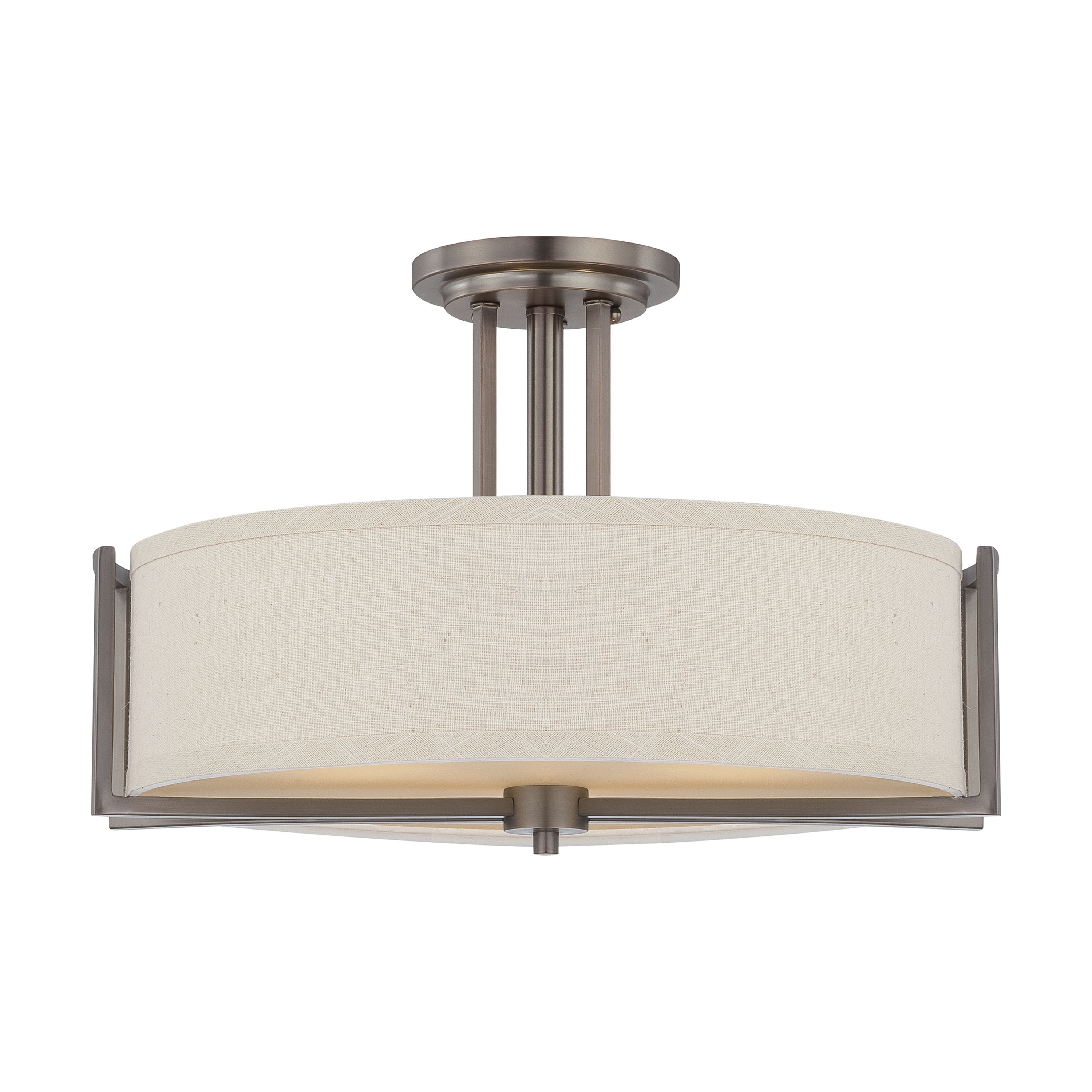 GEMINI 3 LIGHT SEMI-FLUSH - 60-4858