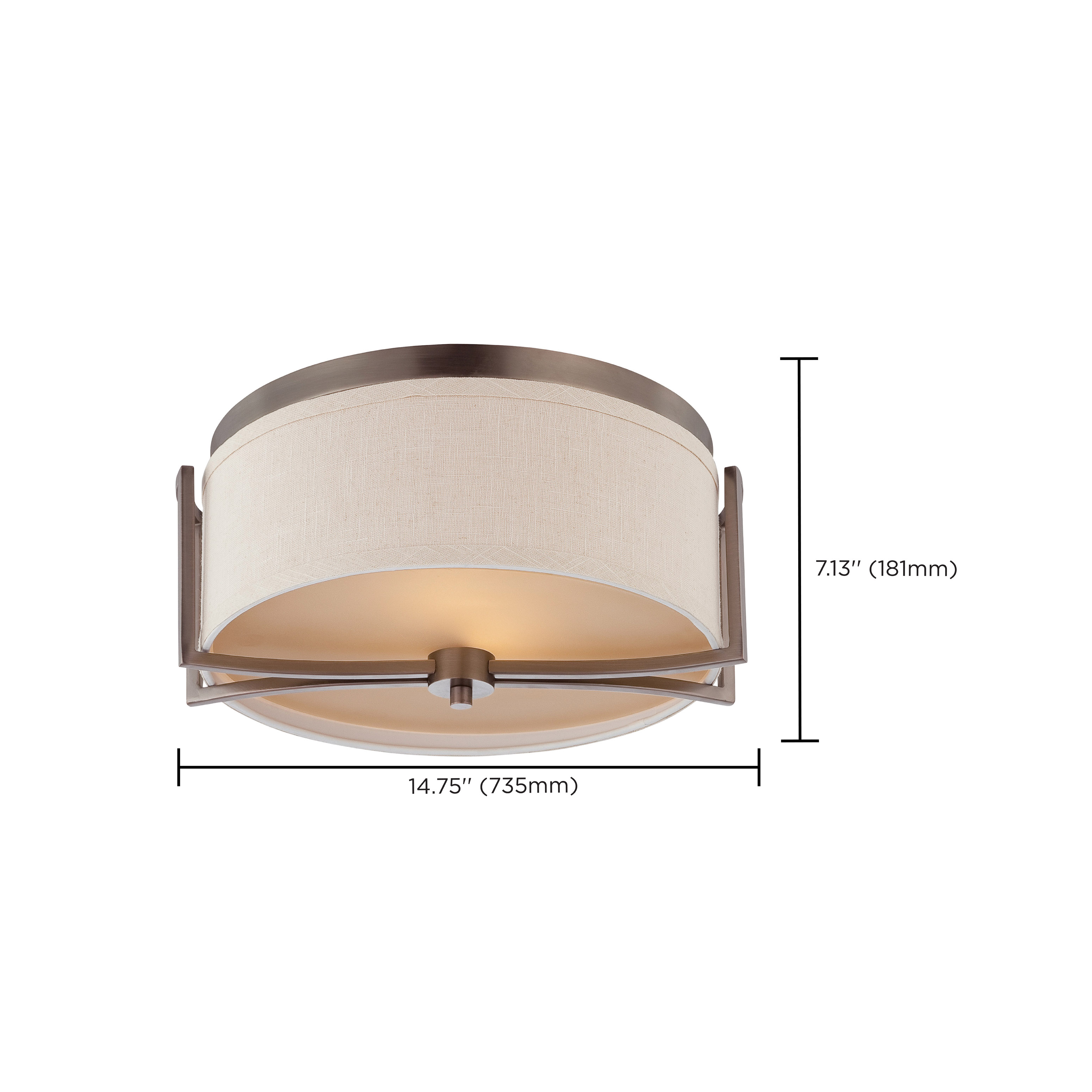 GEMINI 2 LIGHT FLUSH DOME - 60-4861