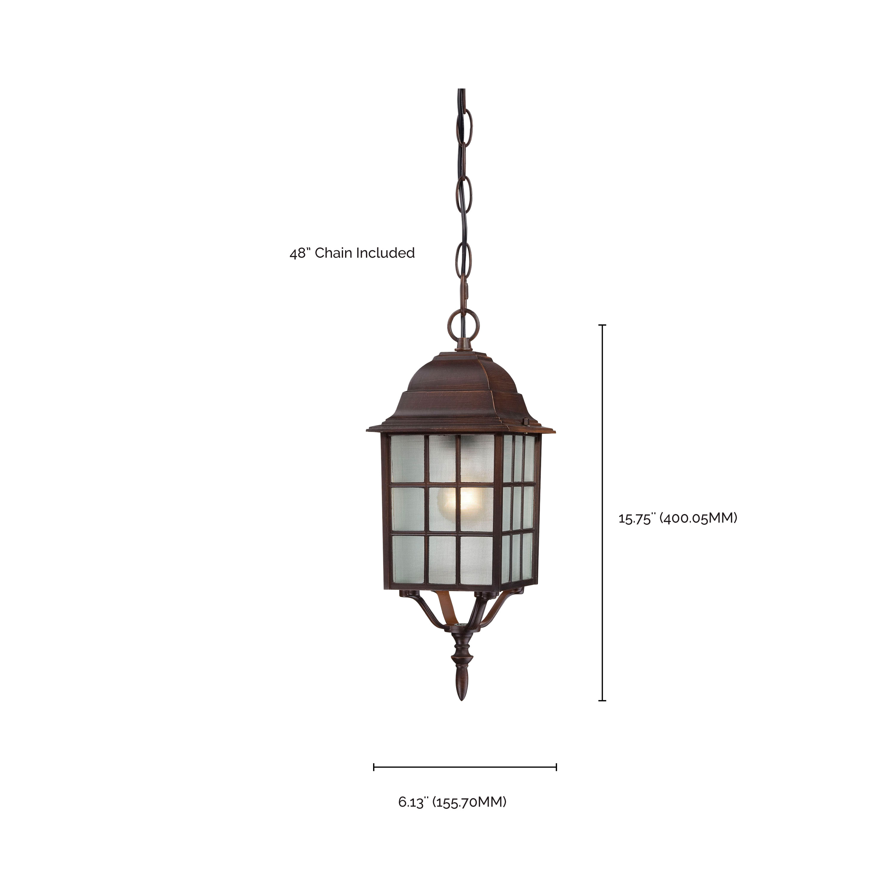 ADAMS 1 LGT OUTDOOR HANGING - 60-4912