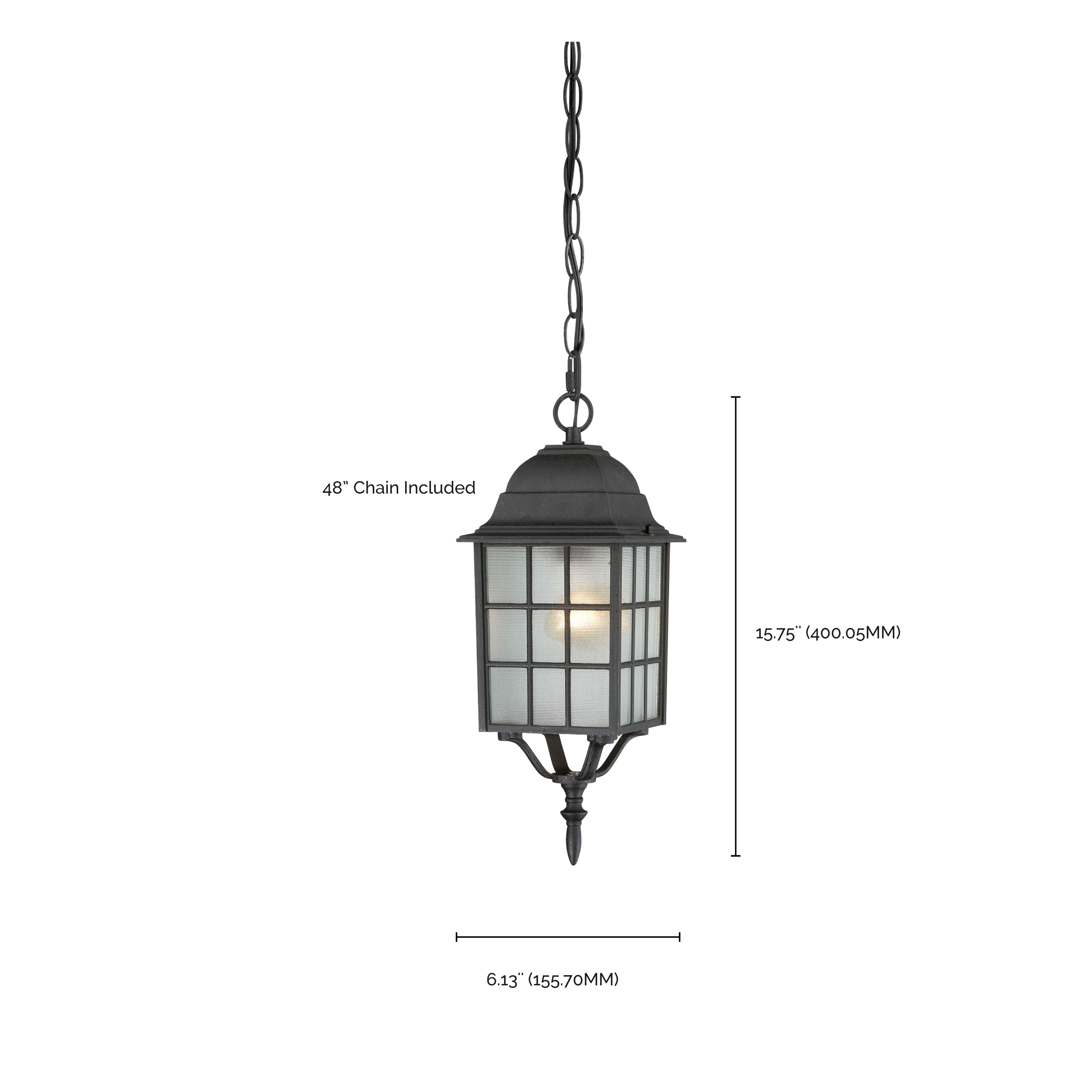ADAMS 1 LGT OUTDOOR HANGING - 60-4913