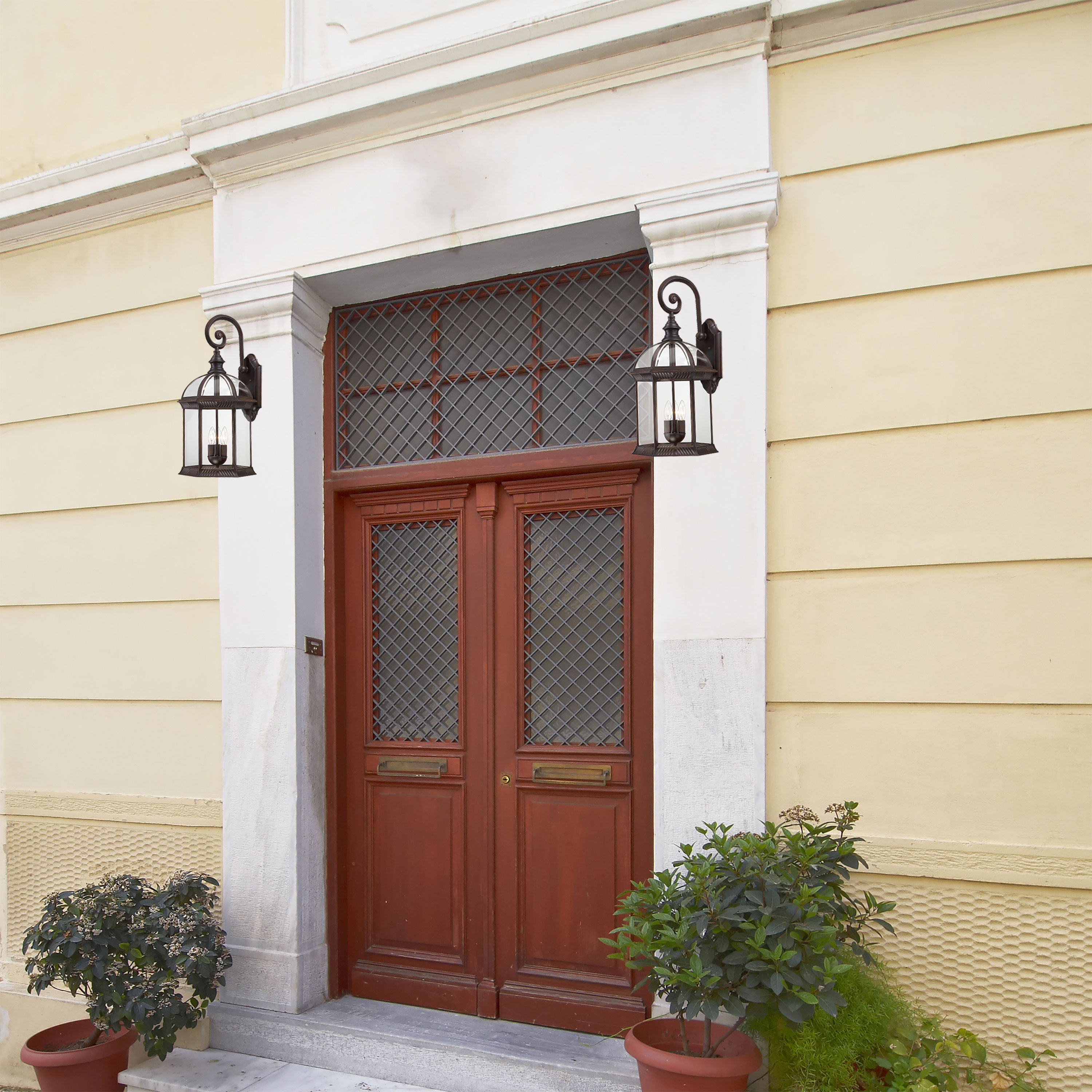 BOXWOOD 3 LGT 26" OUTDOOR WALL - 60-4968