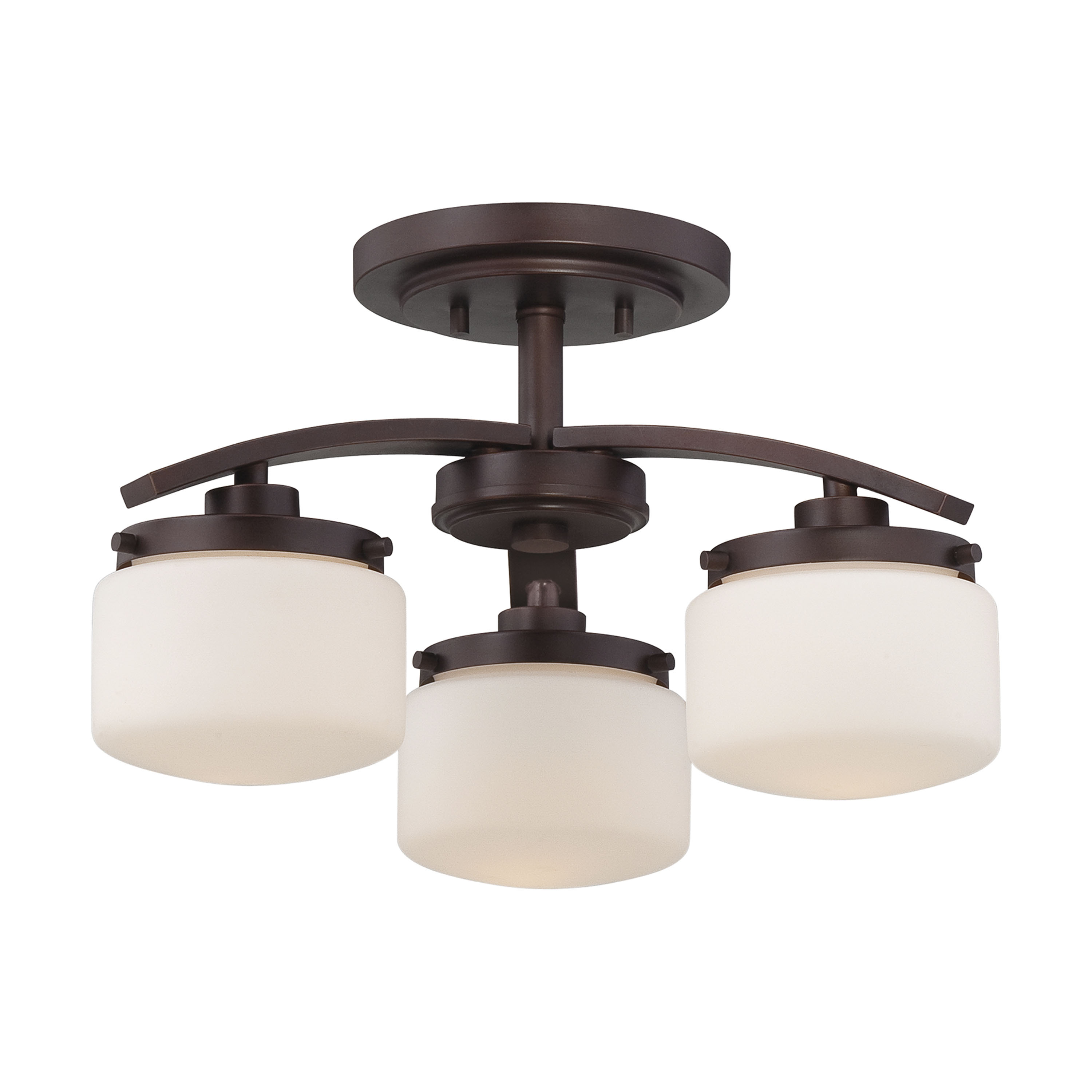 AUSTIN 3 LIGHT SEMI-FLUSH - 60-5128