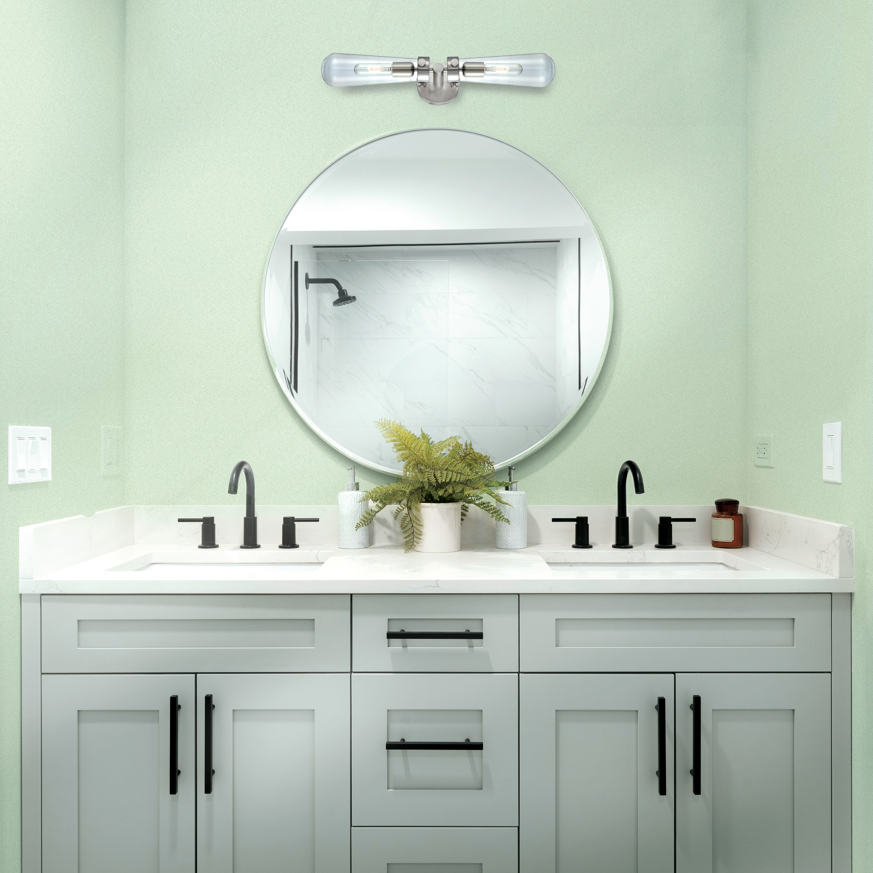 BEAKER 2 LT WALL SCONCE - 60-5263