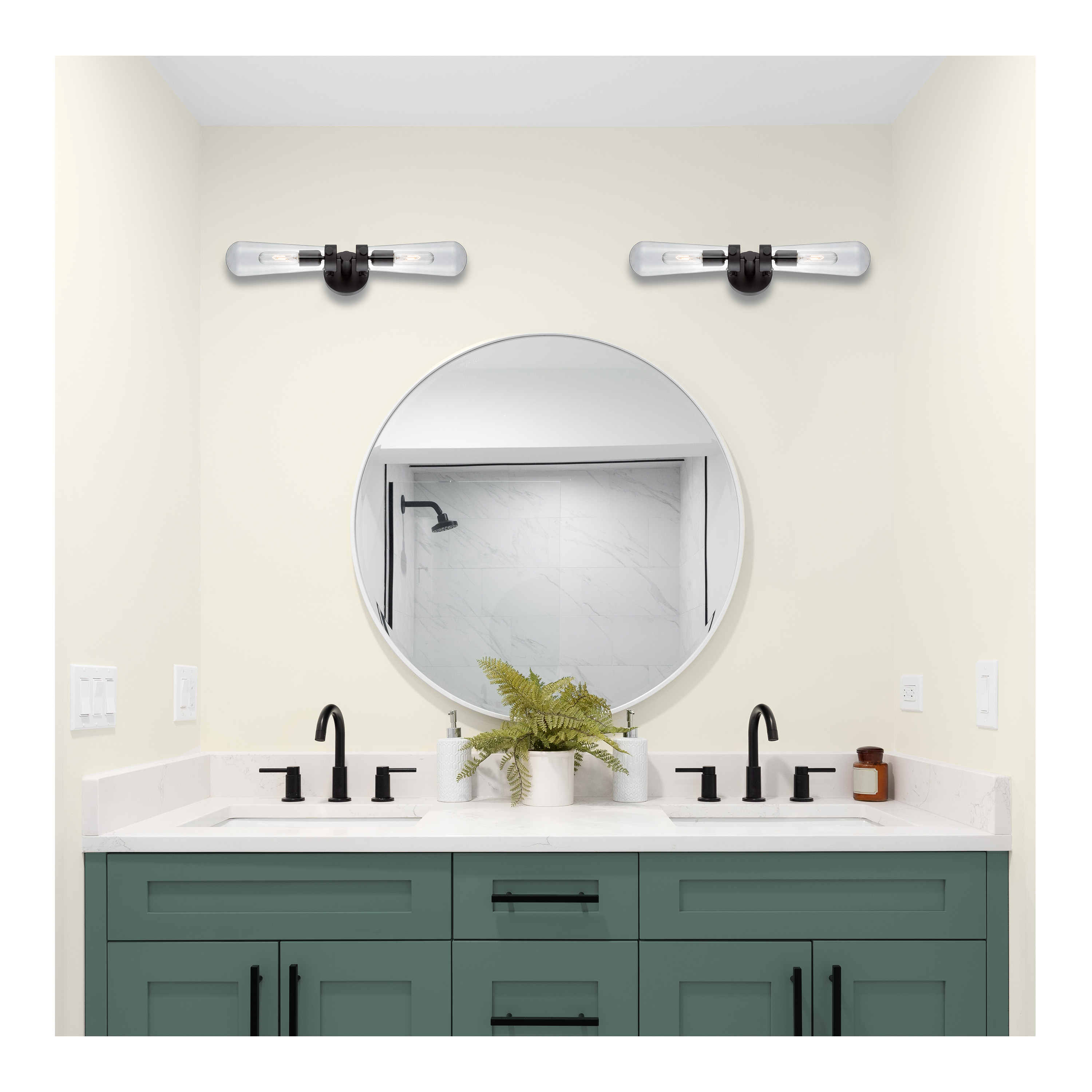 BEAKER 2 LT WALL SCONCE - 60-5363