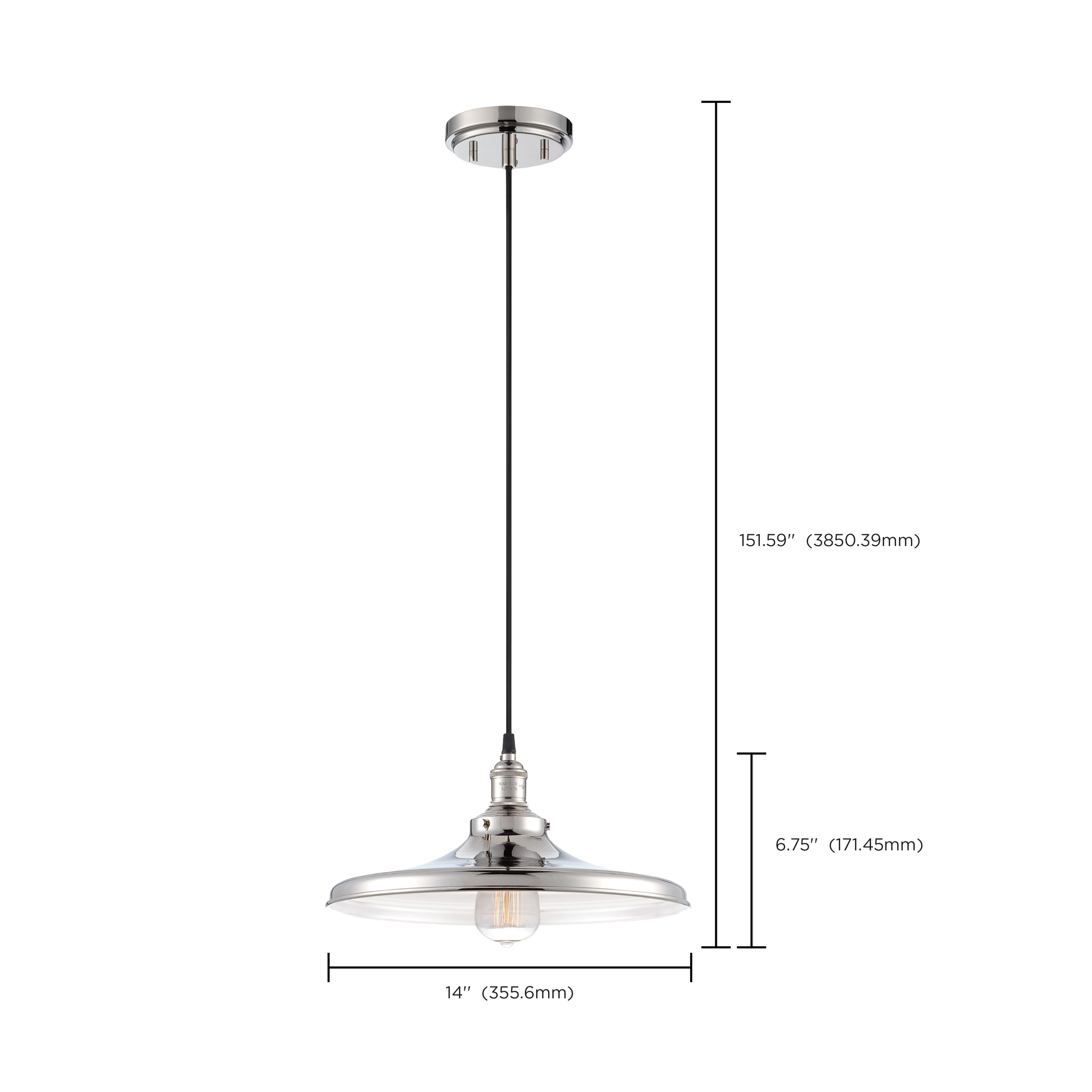 1 LT VINTAGE PENDANT - 60-5406