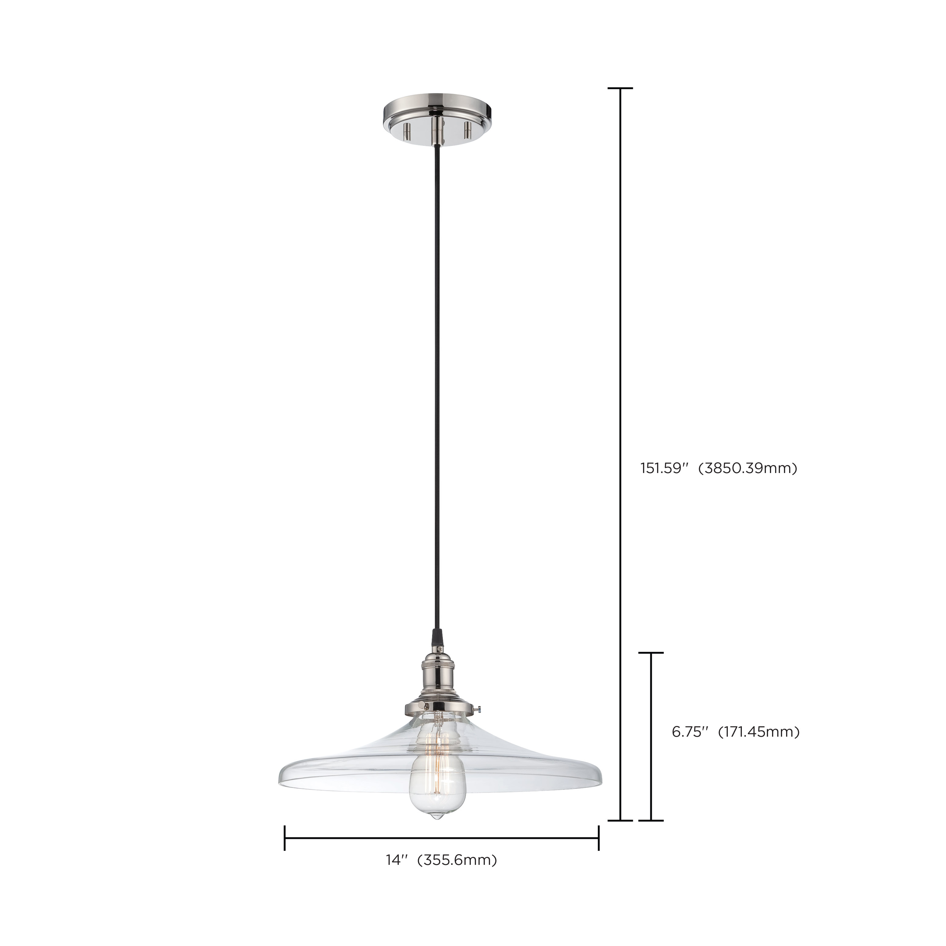 1 LT VINTAGE PENDANT - 60-5407