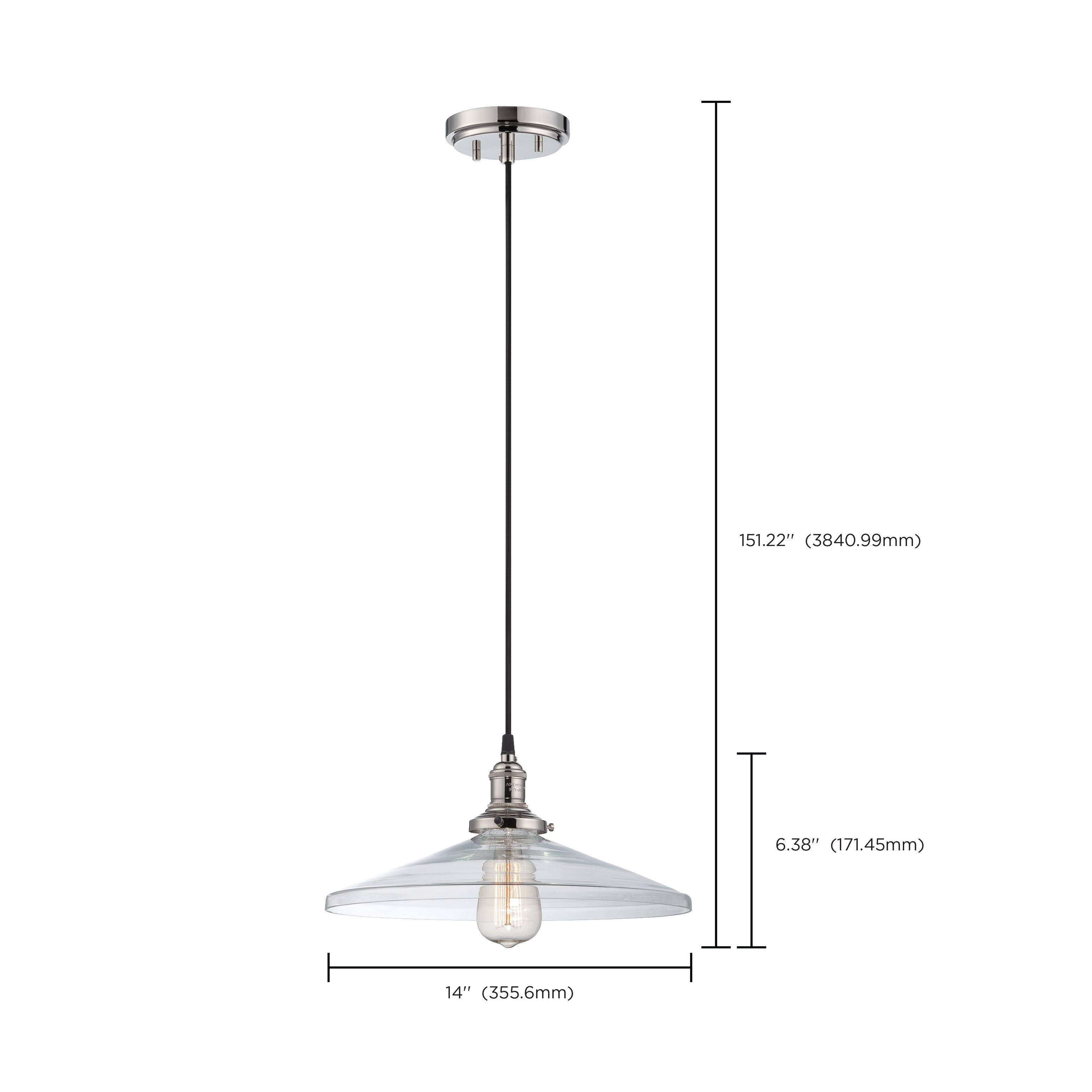 1 LT VINTAGE PENDANT - 60-5408