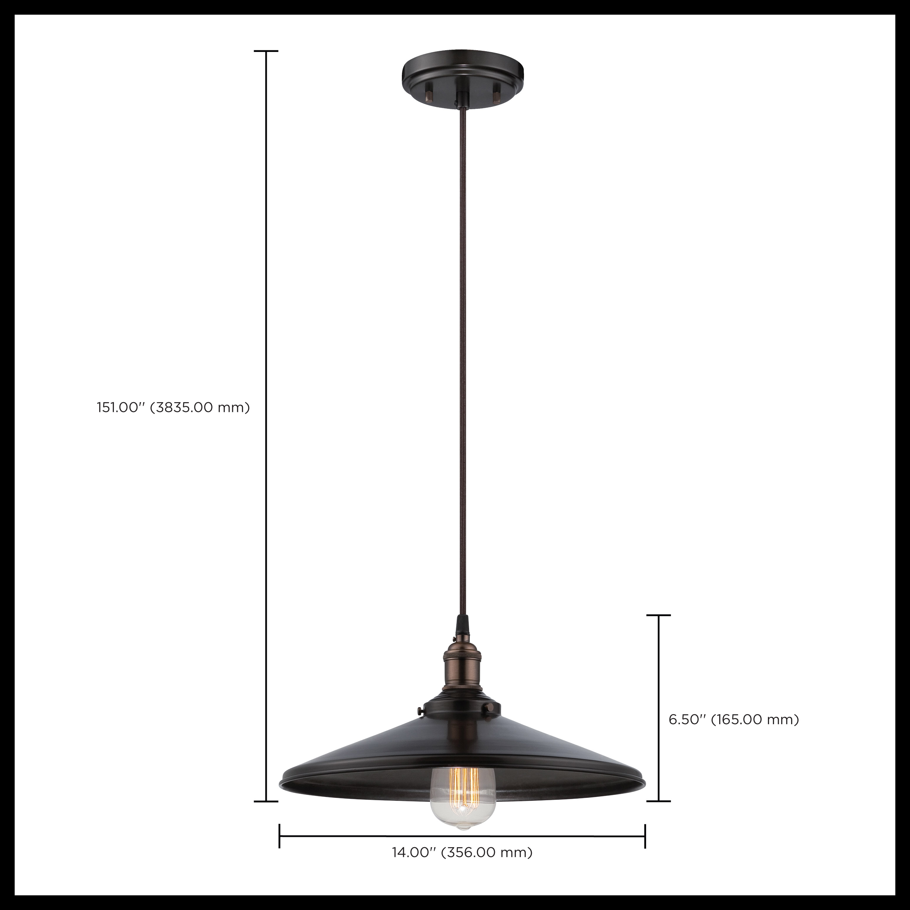 1 LT VINTAGE PENDANT - 60-5509