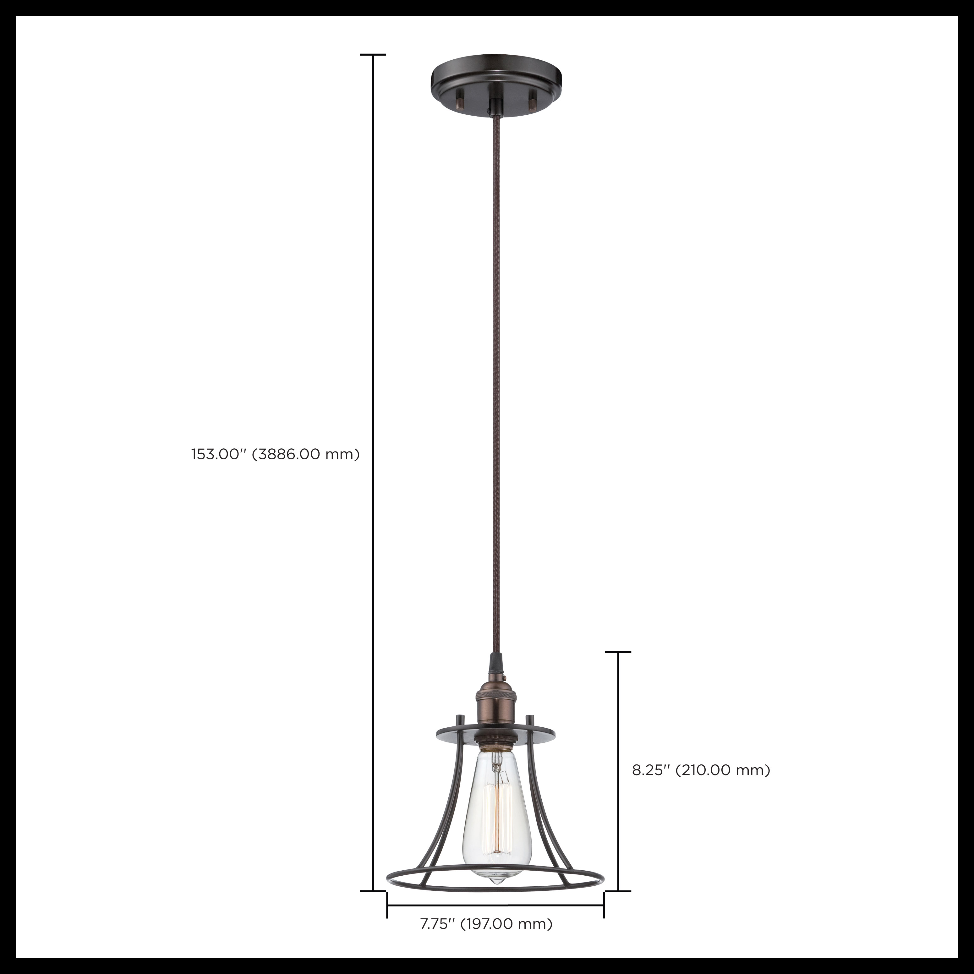 1 LT VINTAGE PENDANT - 60-5511