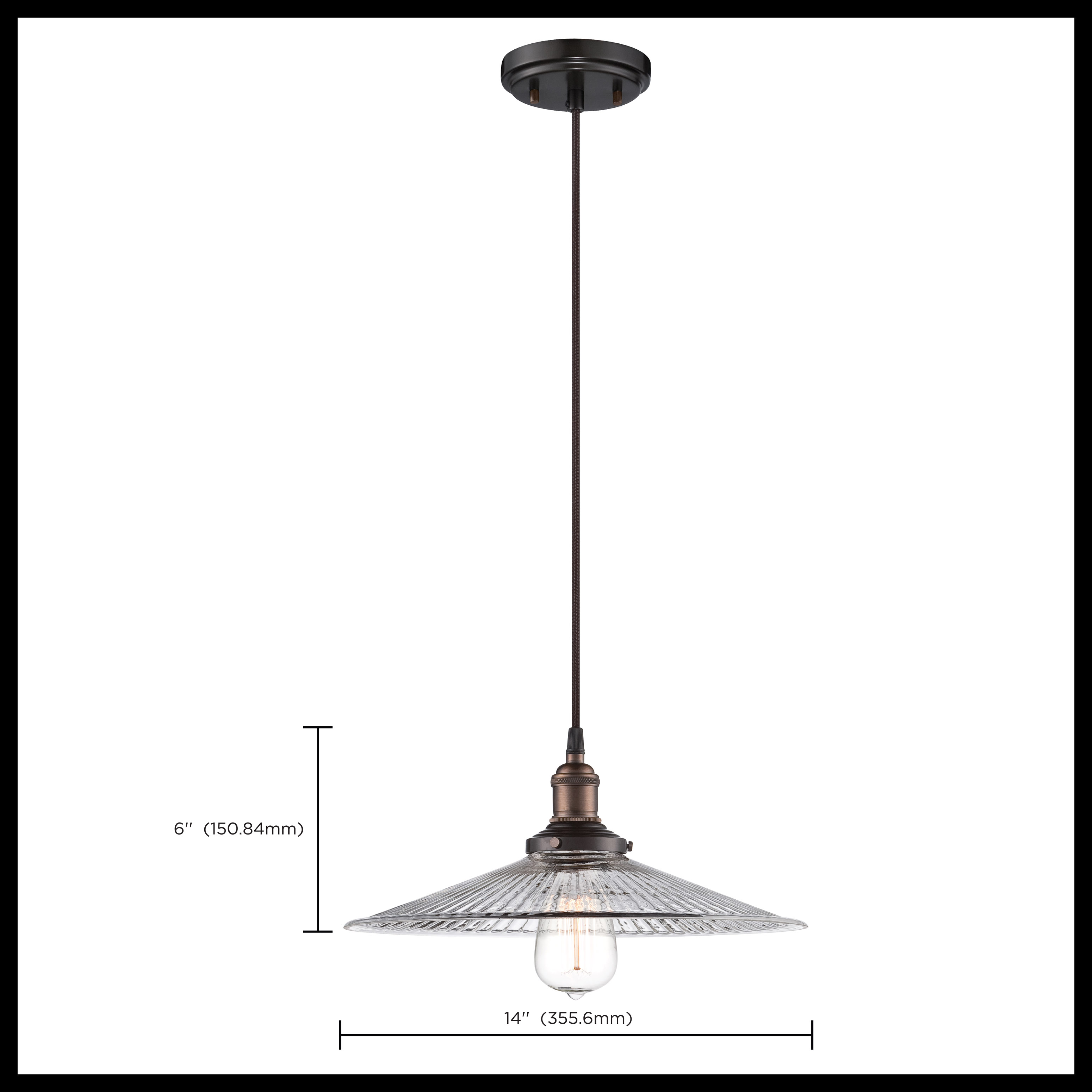 1 LT VINTAGE PENDANT - 60-5516