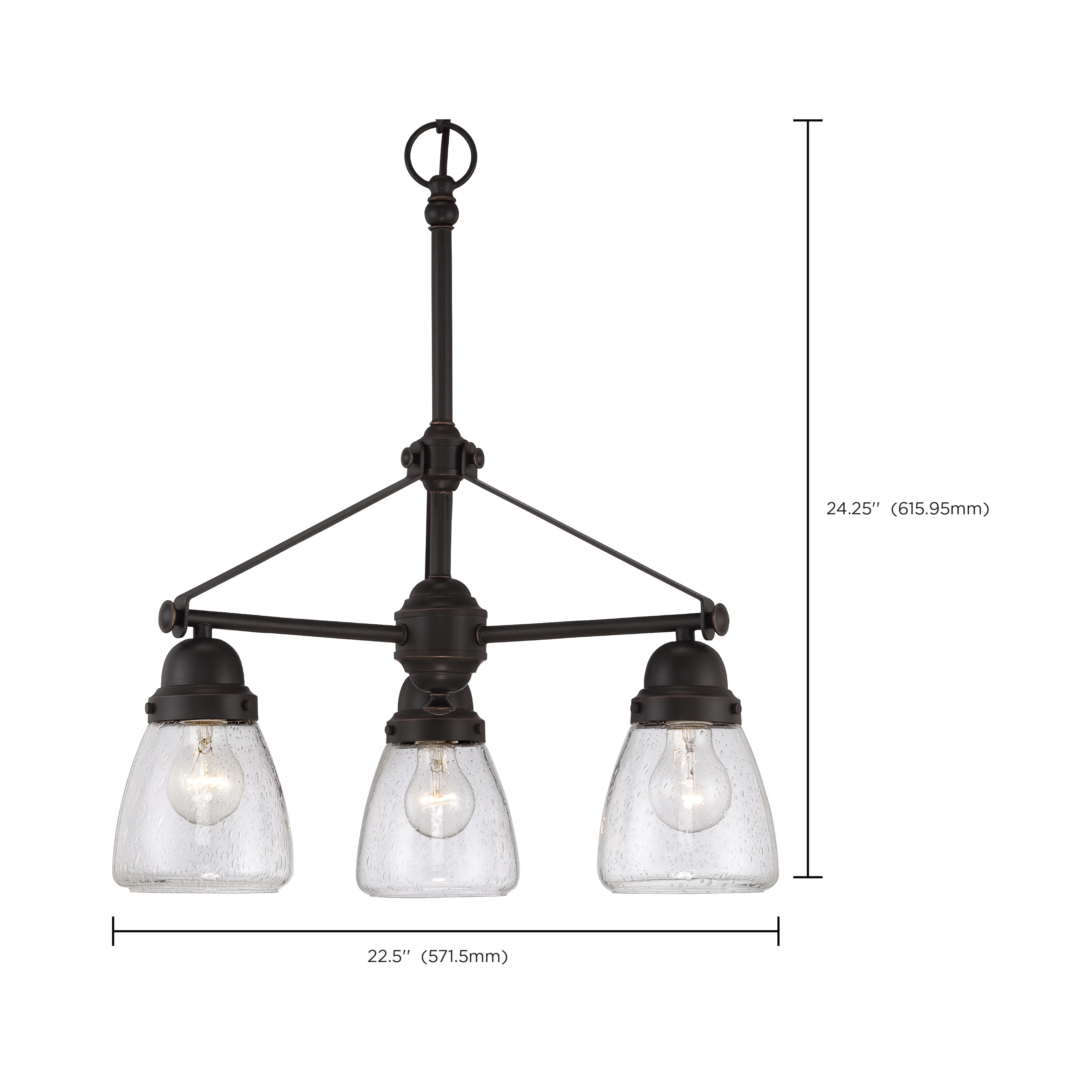 LAUREL - 3 LT CHANDELIER - 60-5546
