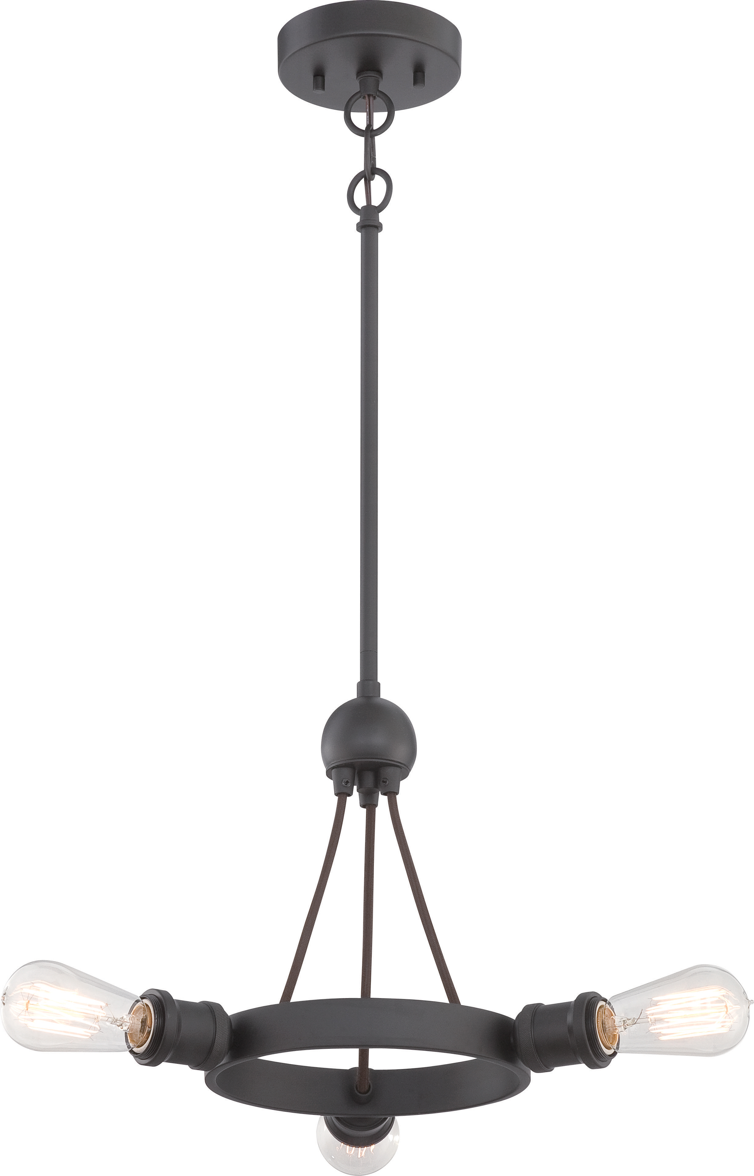 PAXTON 3 LIGHT SEMI FLUSH - 60-5723