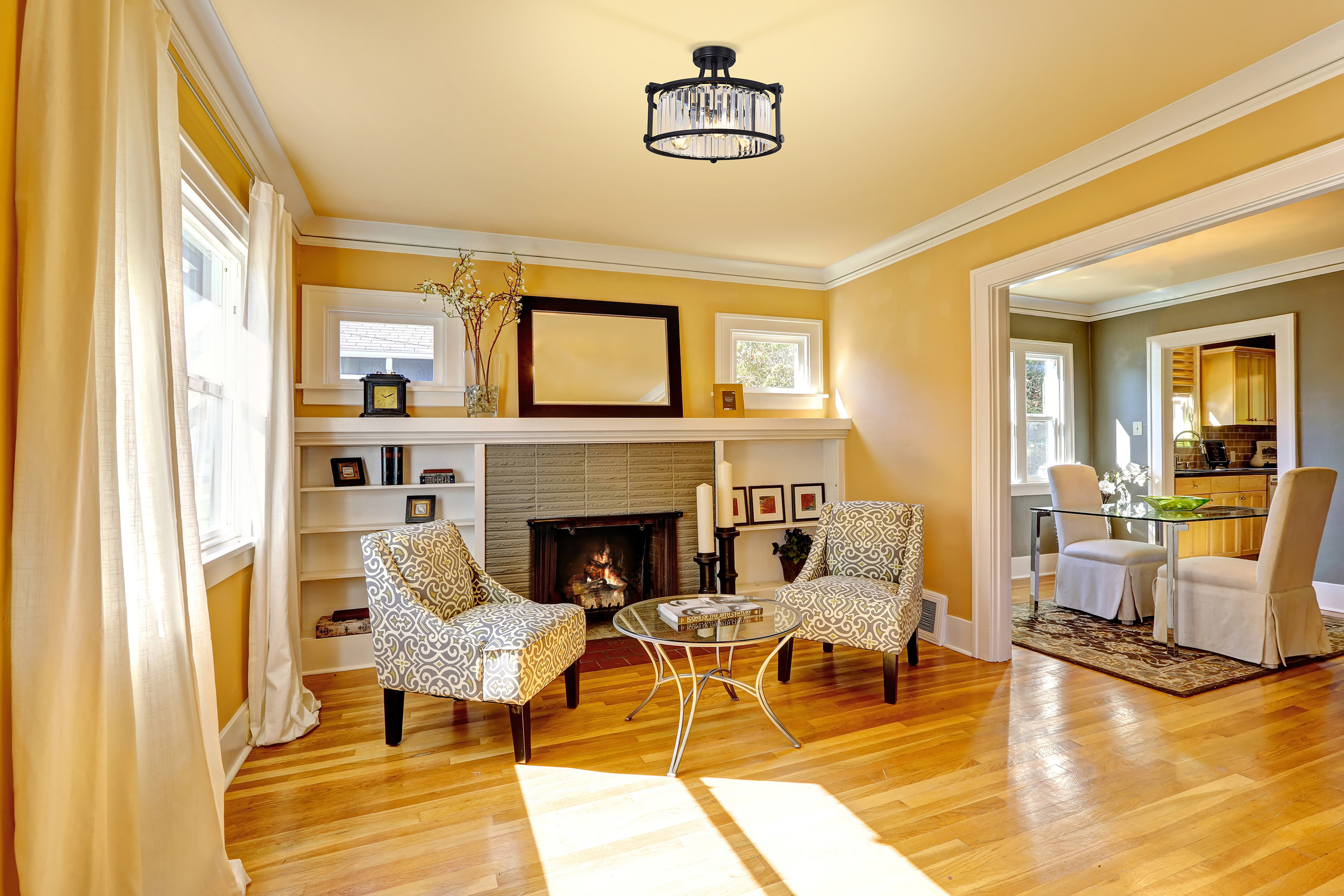 KRYS 3 LIGHT SEMI FLUSH - 60-5773