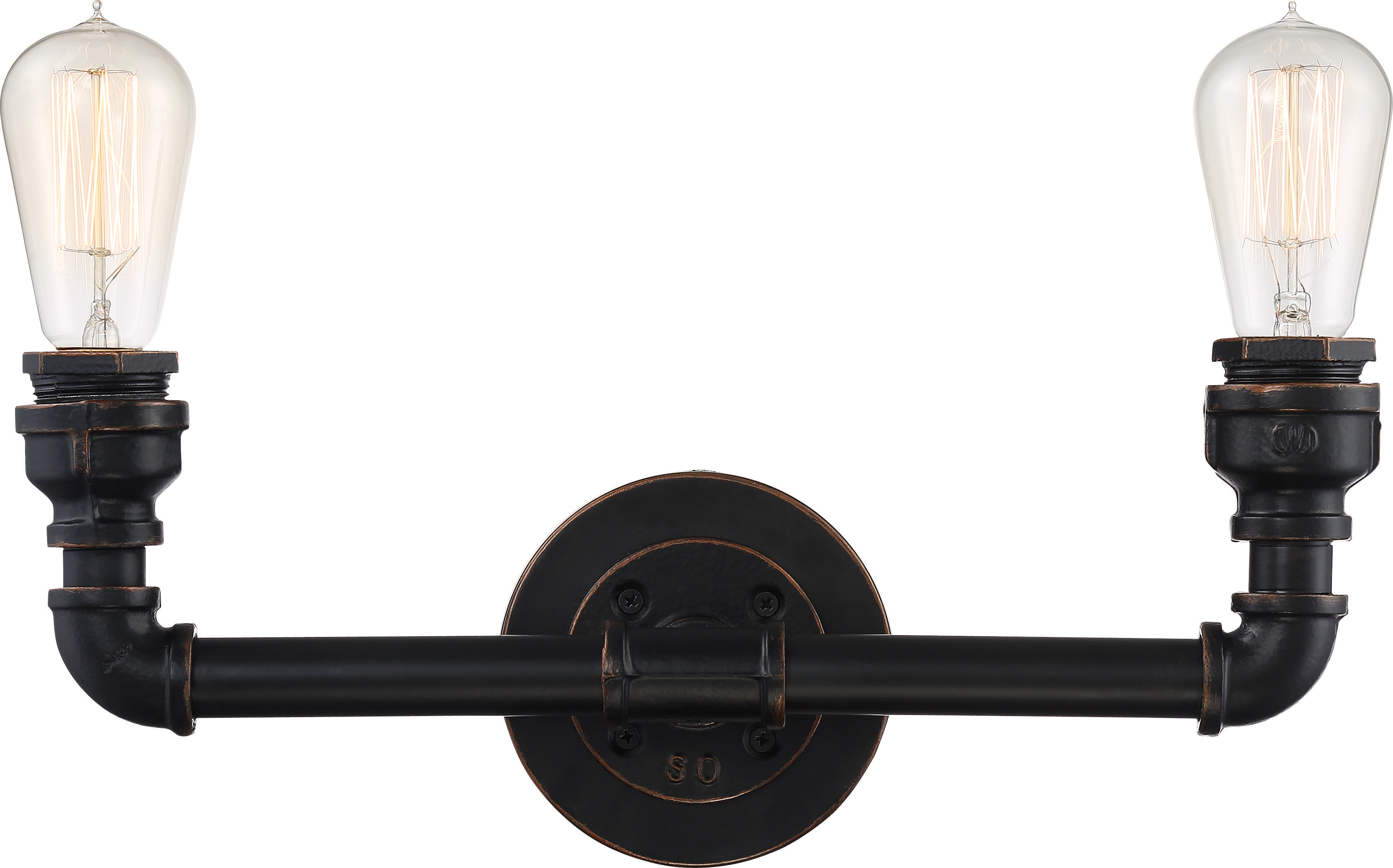 IRON 2 LIGHT VANITY FIXTURE - 60-5792