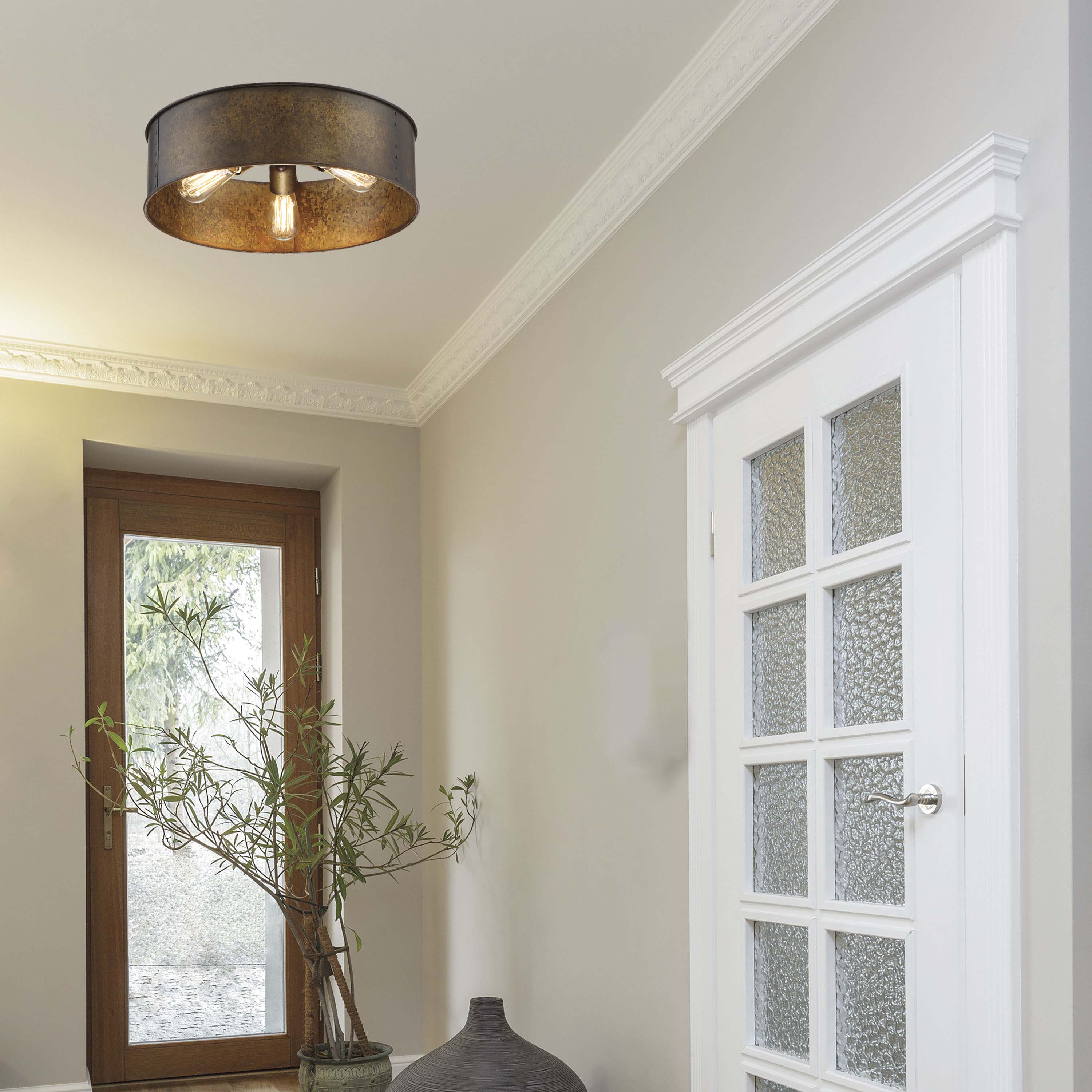 KETTLE 3 LIGHT FLUSH MOUNT - 60-5893