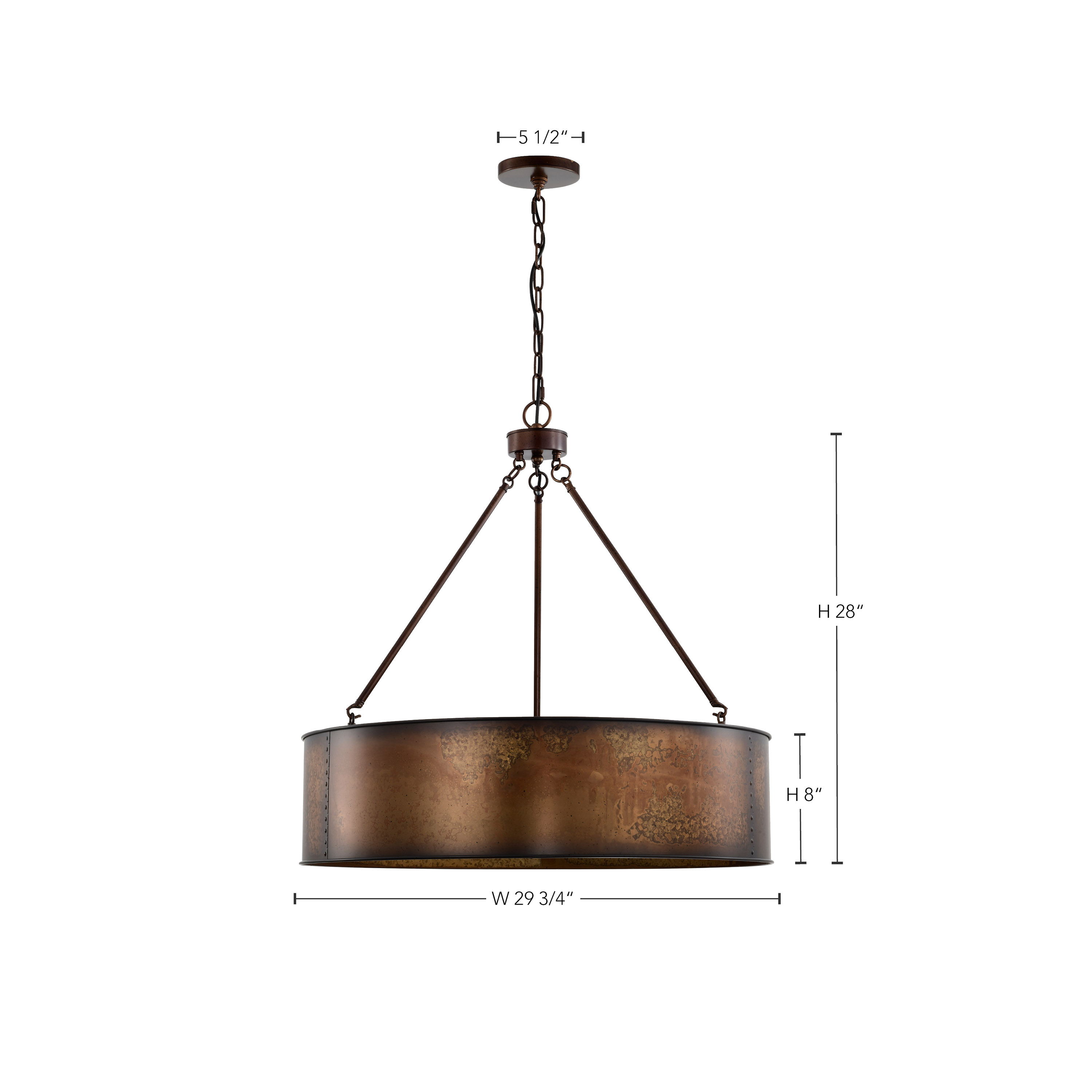 KETTLE 5 LIGHT OVERSIZED PEND - 60-5895