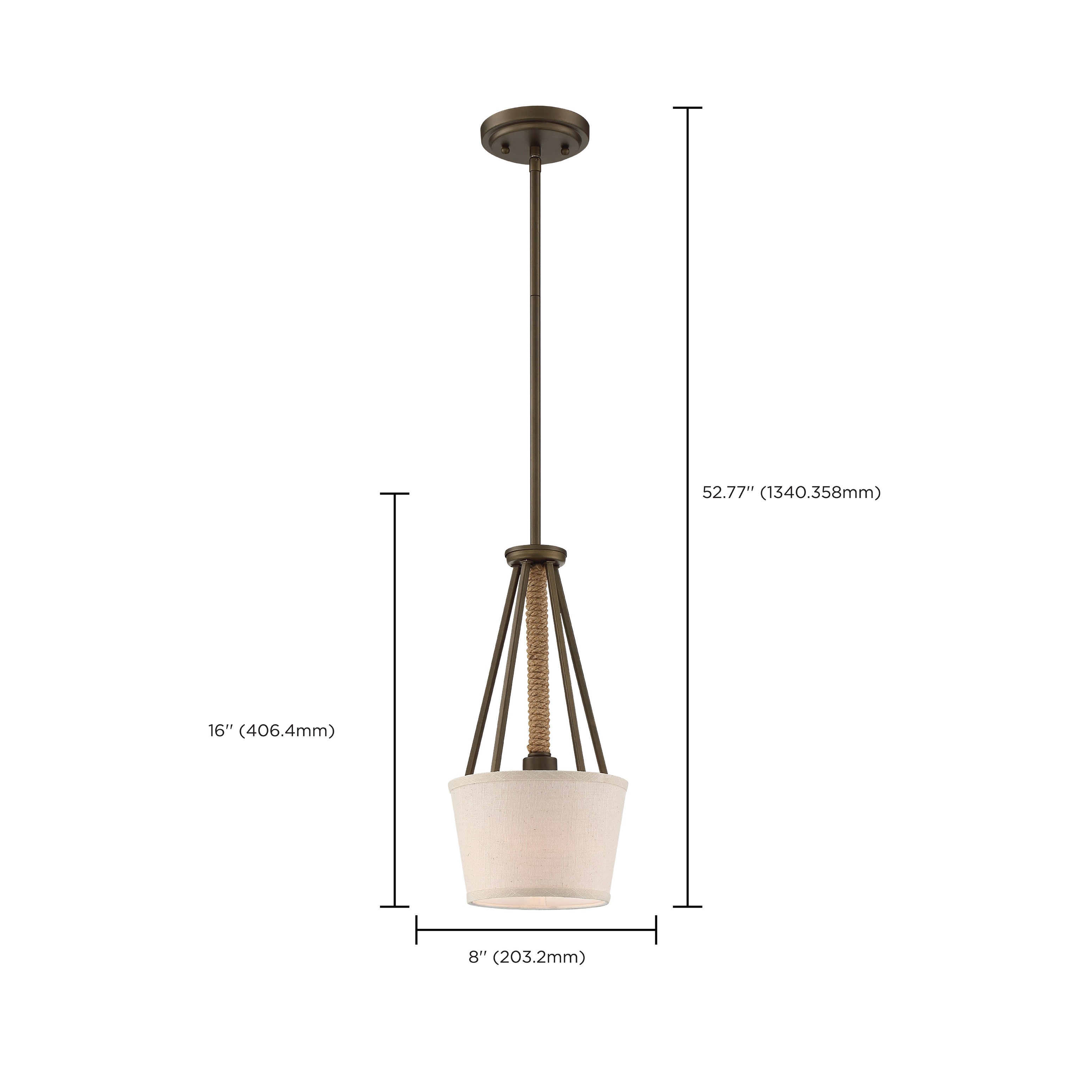 SENECA 1 LIGHT MINI PENDANT - 60-5898
