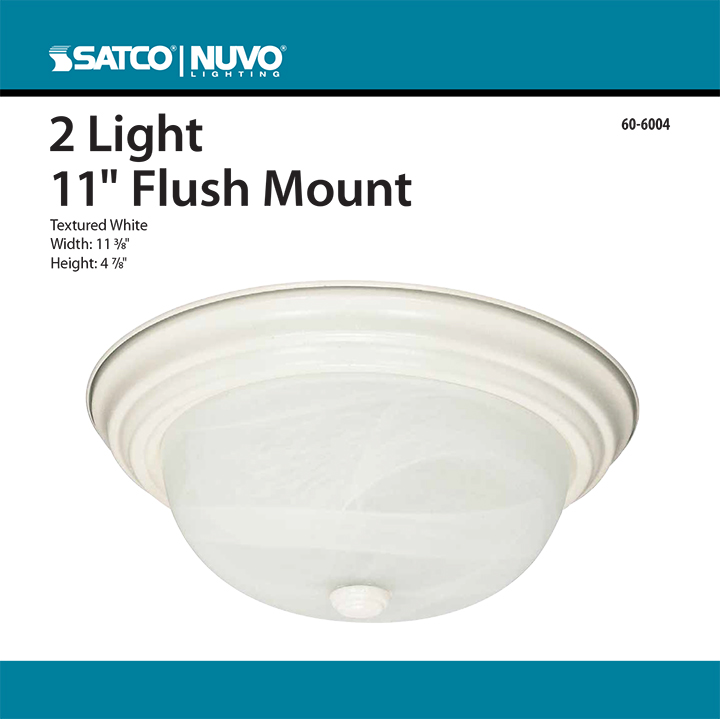 2 LT - 11" FLUSH FIXTURE - 60-6004
