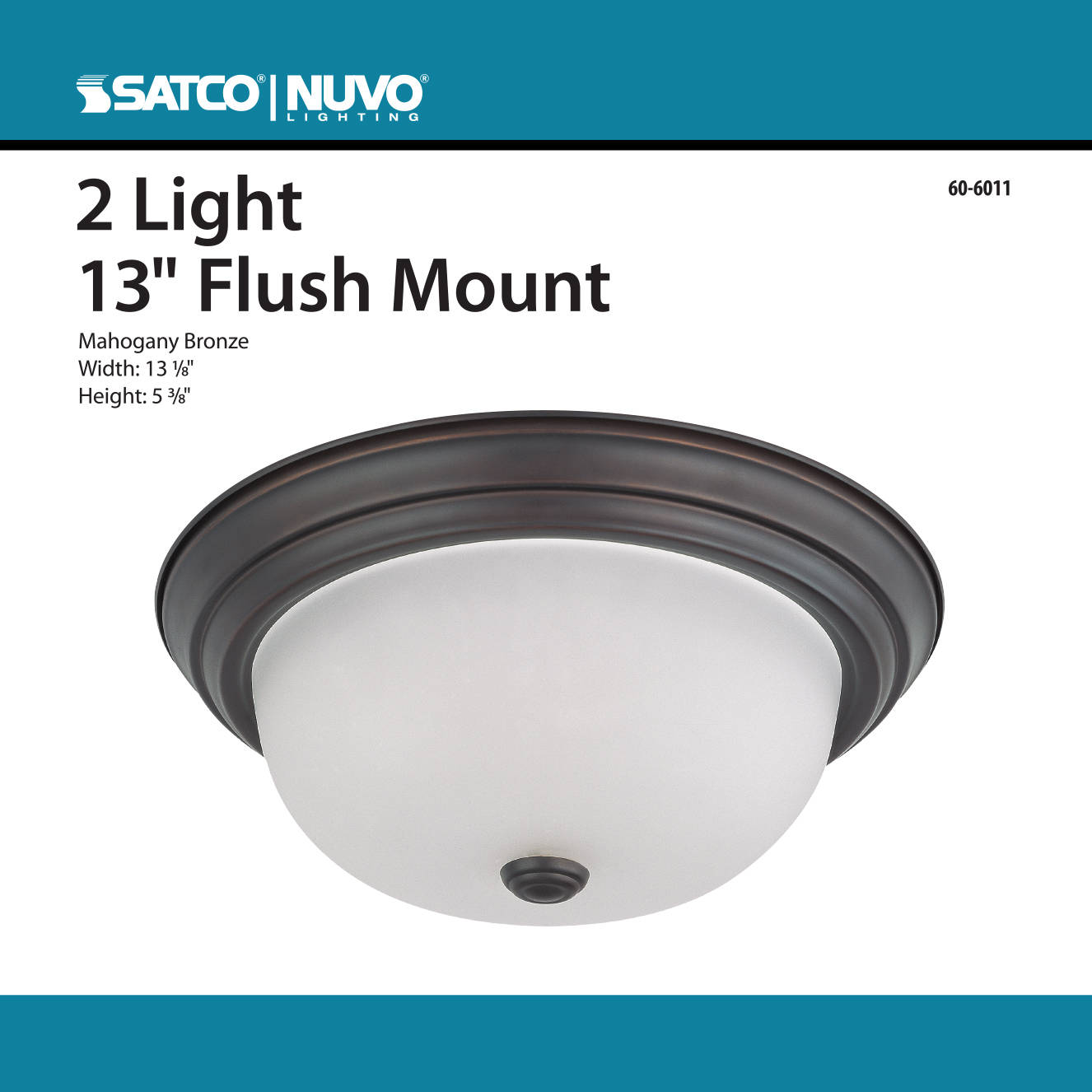 2 LIGHT 13" FLUSH MOUNT - 60-6011