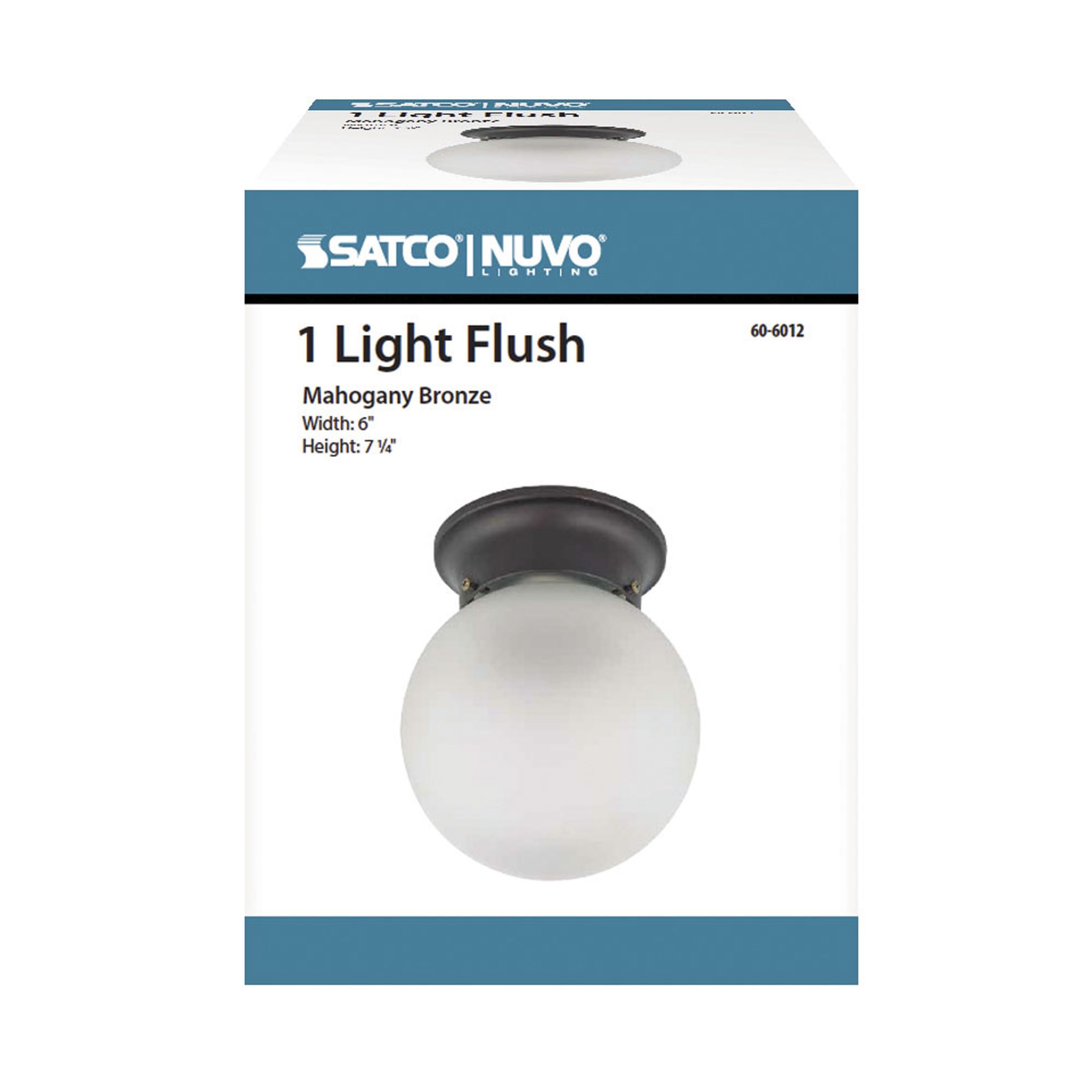 1 LIGHT 6" BALL CEILING - 60-6012