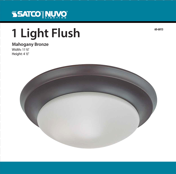 1 LIGHT 12" FLUSH TWIST & LOCK - 60-6013