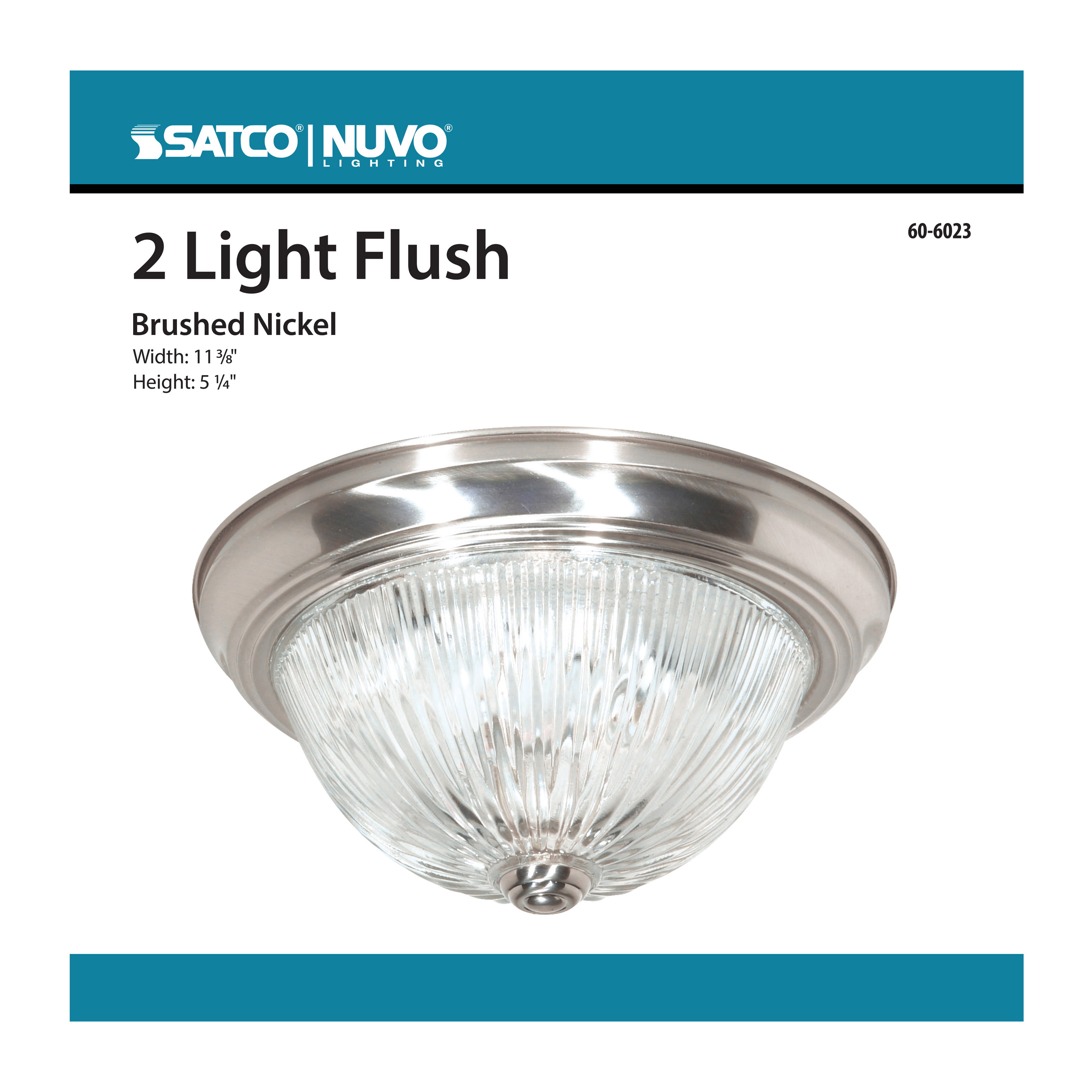 2 LIGHT 11" FLUSH MOUNT - 60-6023